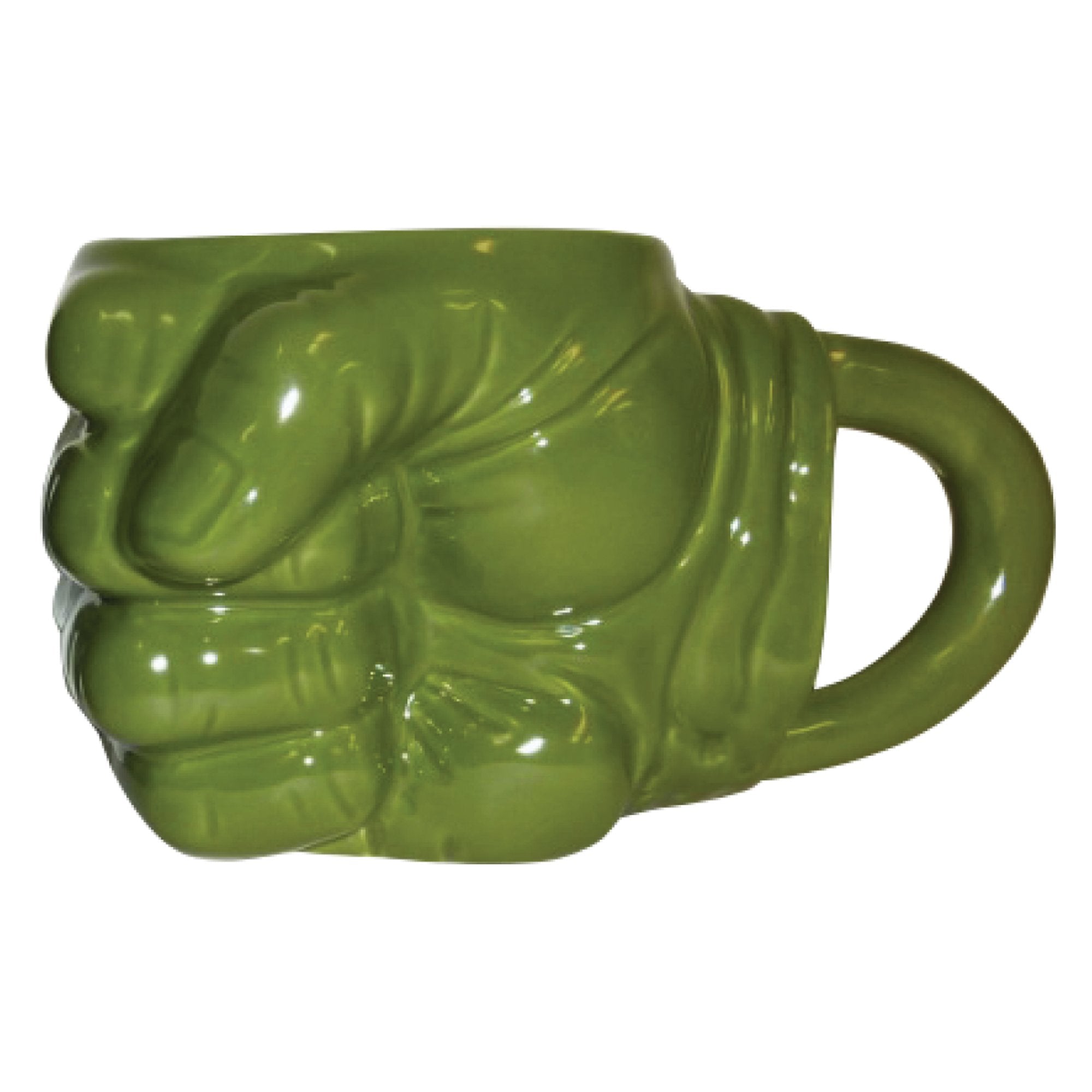 Vandor Marvel Hulk Fist Shaped Ceramic Soup Coffee Mug Cup, 4.3 X 6.3 Inch, 1 Count (Pack Of 1)