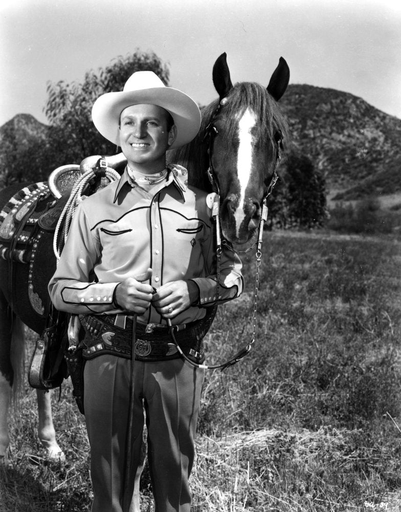 Gene Autry With A Cowboy Hat And Horse Photo Print (8 X 10)