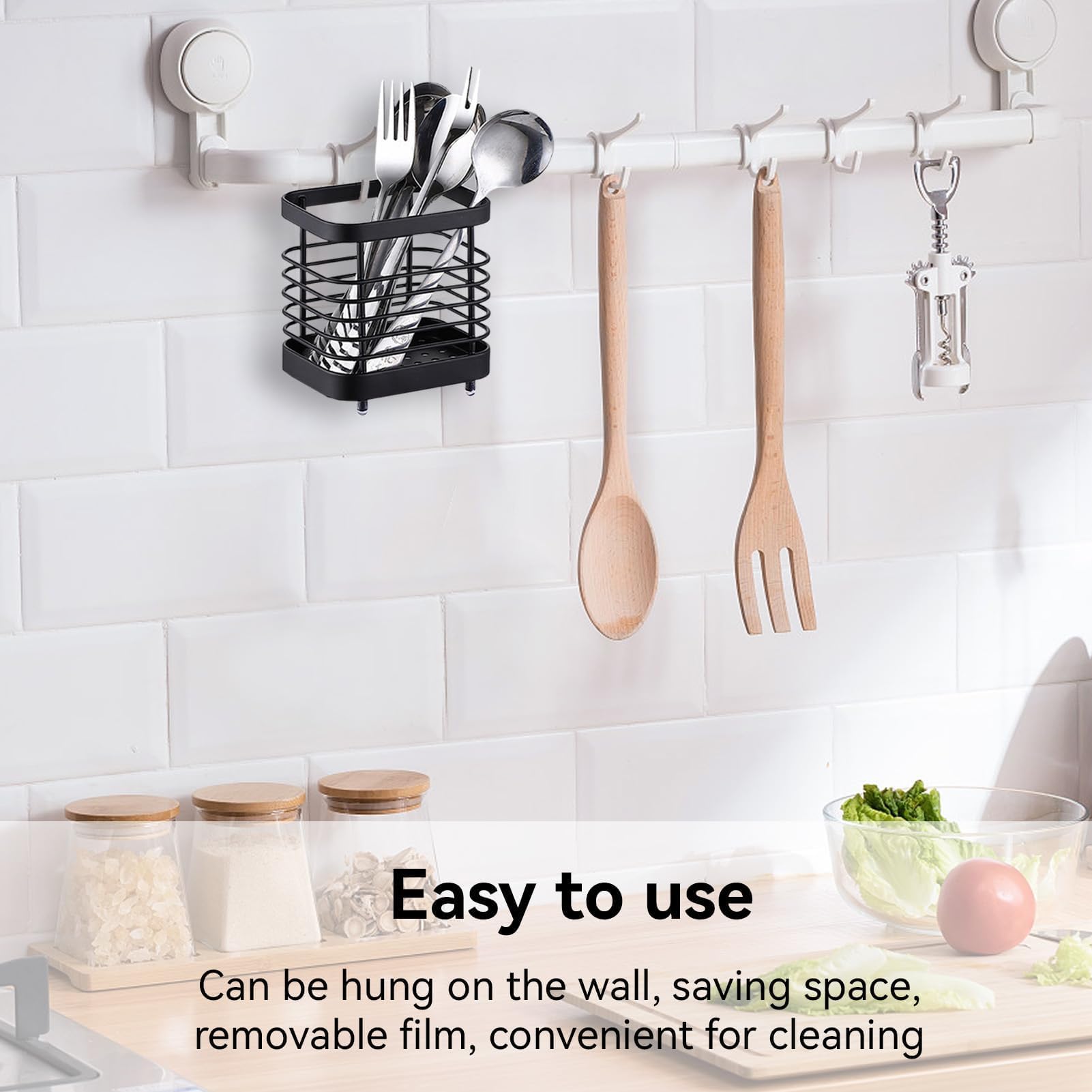 Stainless Steel Utensil Drying Rack, Silverware Drying Basket Basket Draining Basket Kitchen Dish Drainer Dish Drying Rack(S-Bla