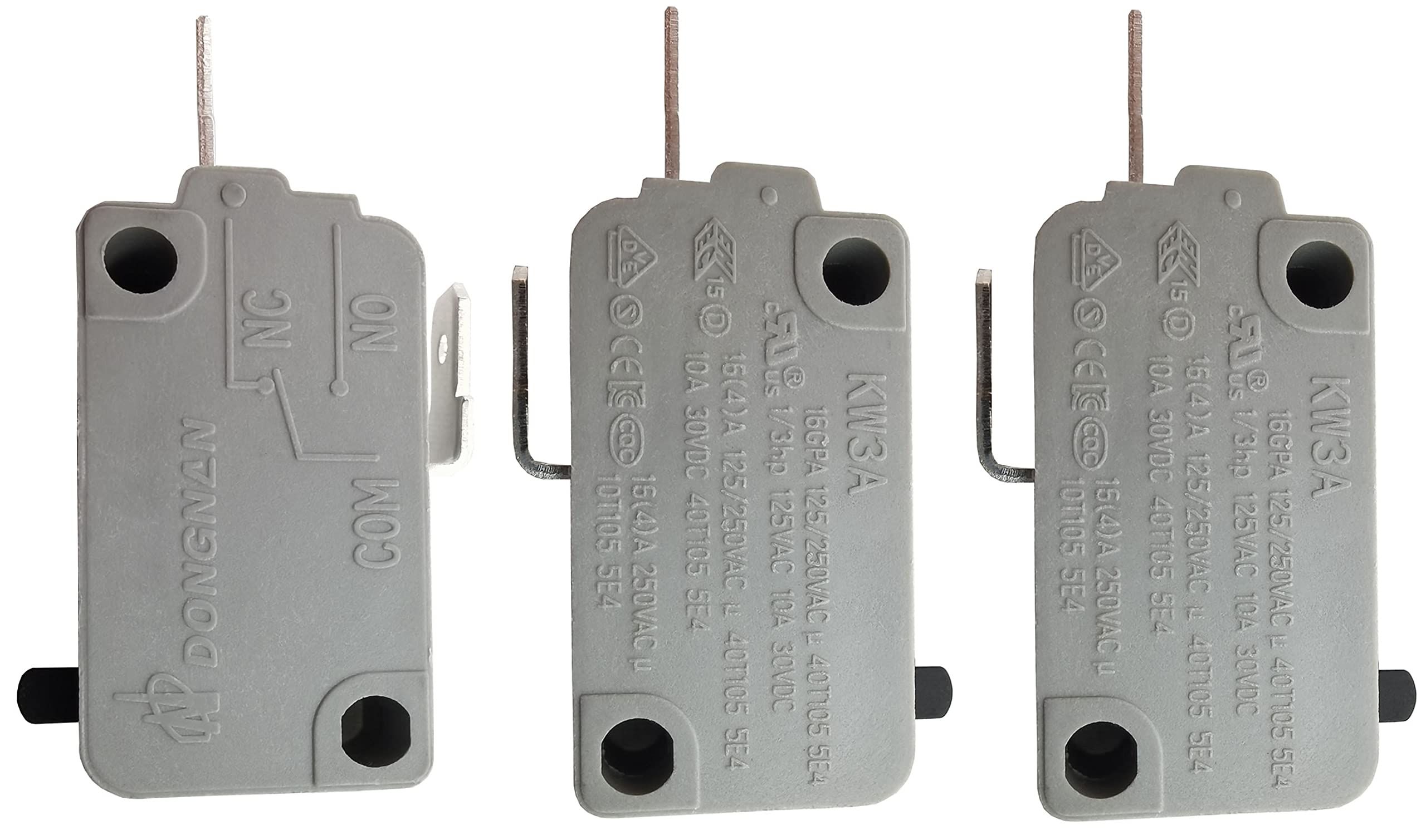 Kw3A Microwave Oven Door Switch 16A 125/250V Door Interloc (2 Normally Open And 1 Normally Close)