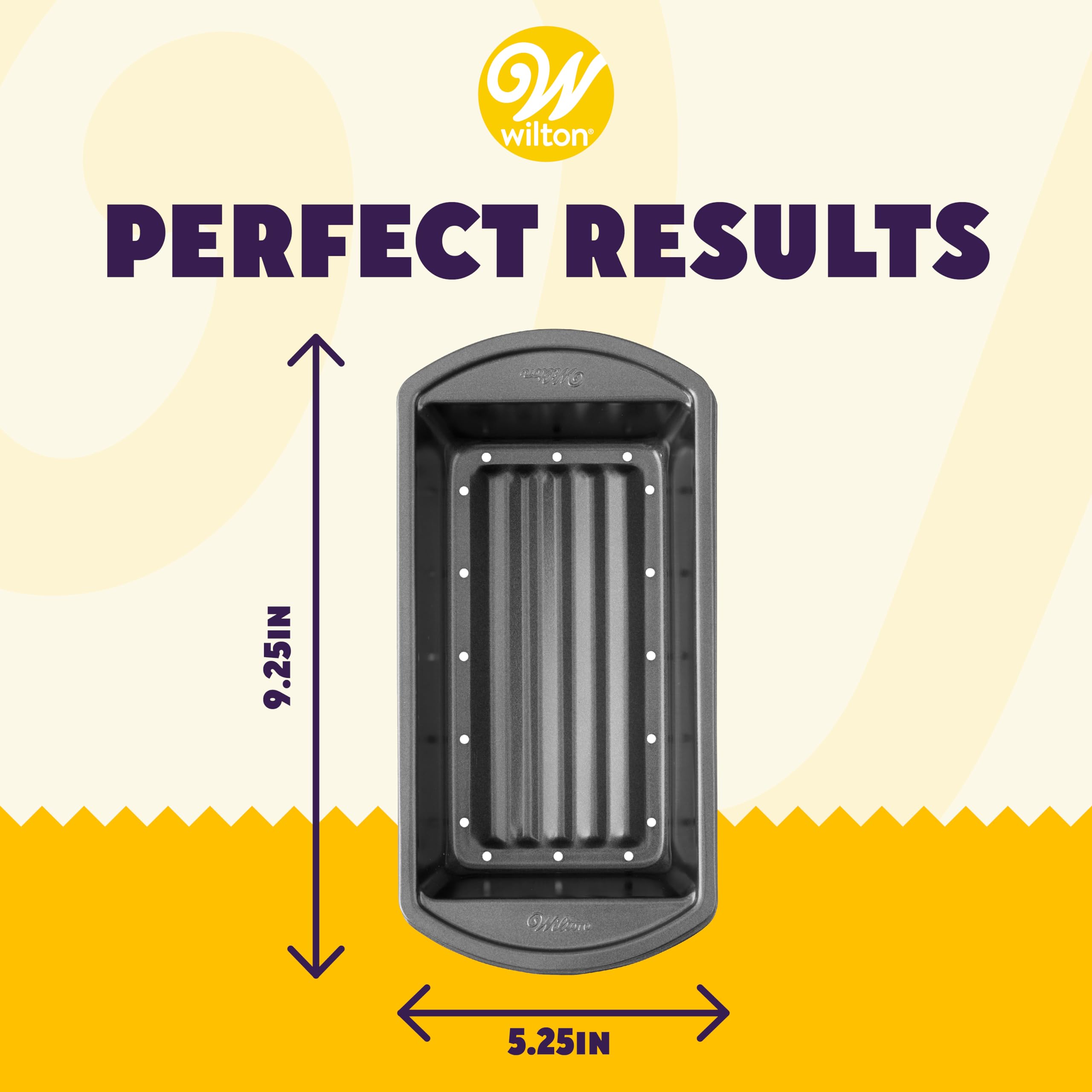Wilton Perfect Results Premium Non-Stick Bakeware - Meatloaf Pan Set, Reduce The Fat And Kick Up The Flavor, 2-Piece Set