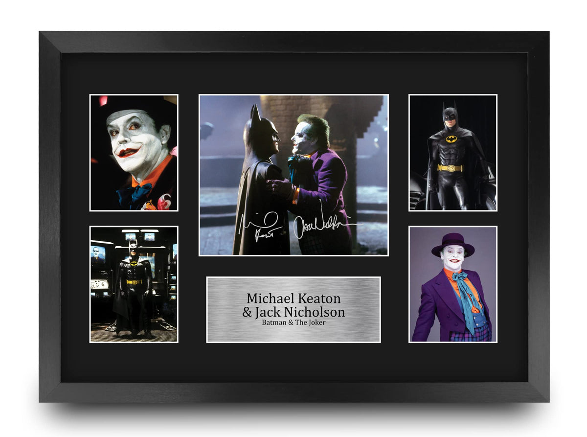Hwc Trading Michael Keaton & Jack Nicholson 16 X 12 Inch (A3) Printed Gifts Signed Autograph Presentation Display For Movie Memo