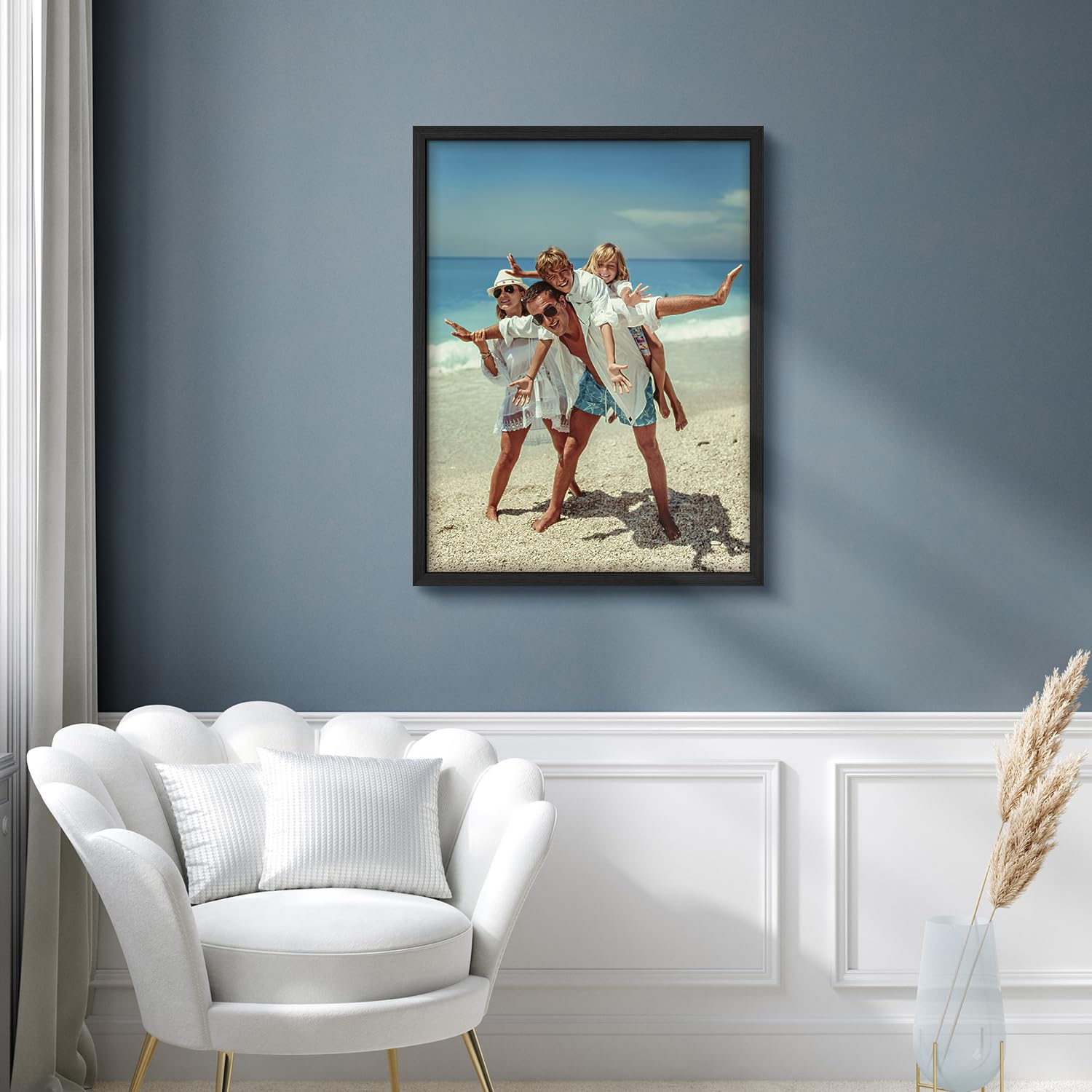 Wall26 Custom Framed Poster Wall Art For Living Room, Bedroom Canvas Prints For Home Decoration Ready To Hang - 11''X14'' Black