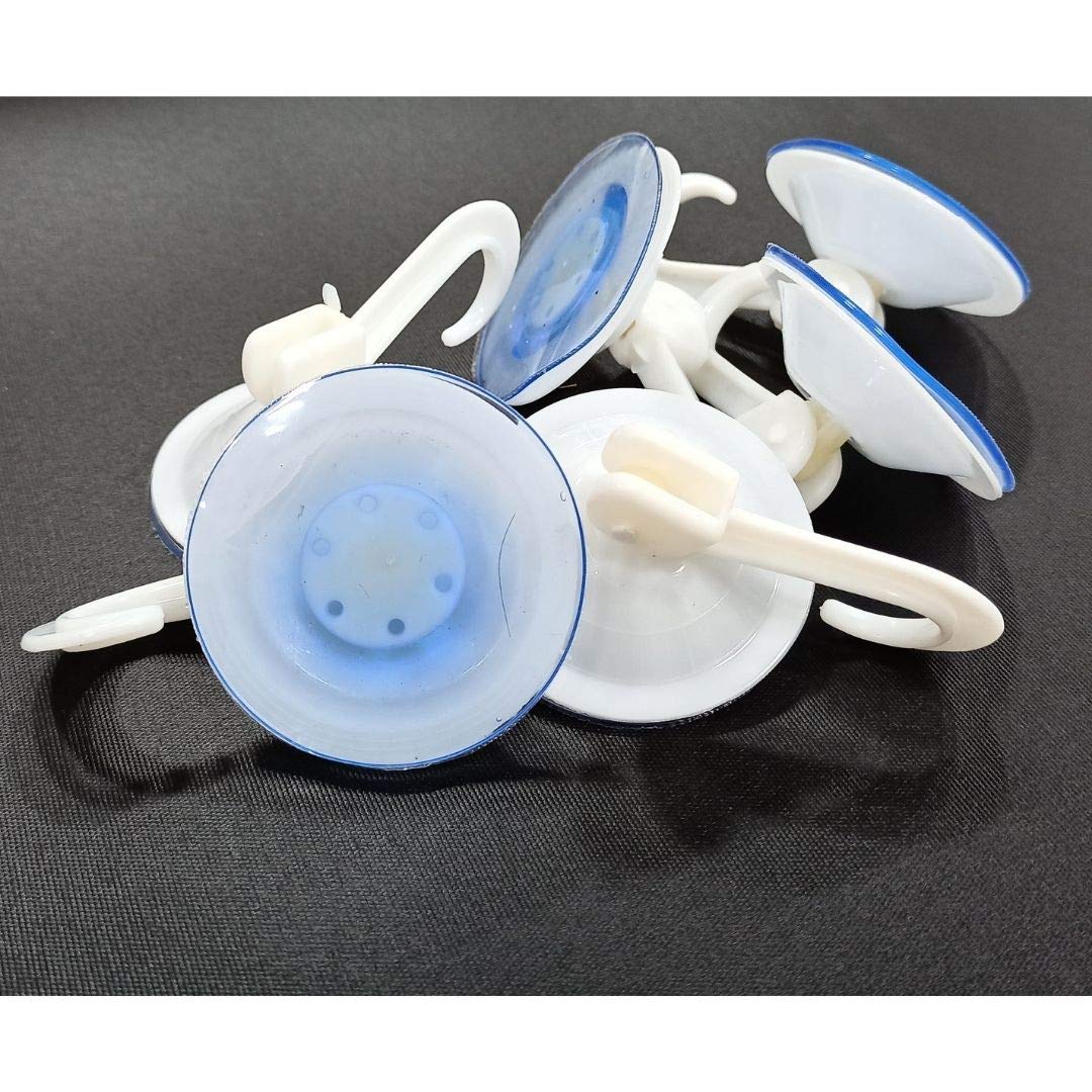 Fapbadri Powerful Vacuum Suction Cup Hooks, For Room/Kitchen/Bathroom, Multipurpose  Can Hang Clothes/Towel/Bags/Caps/Coats, Re