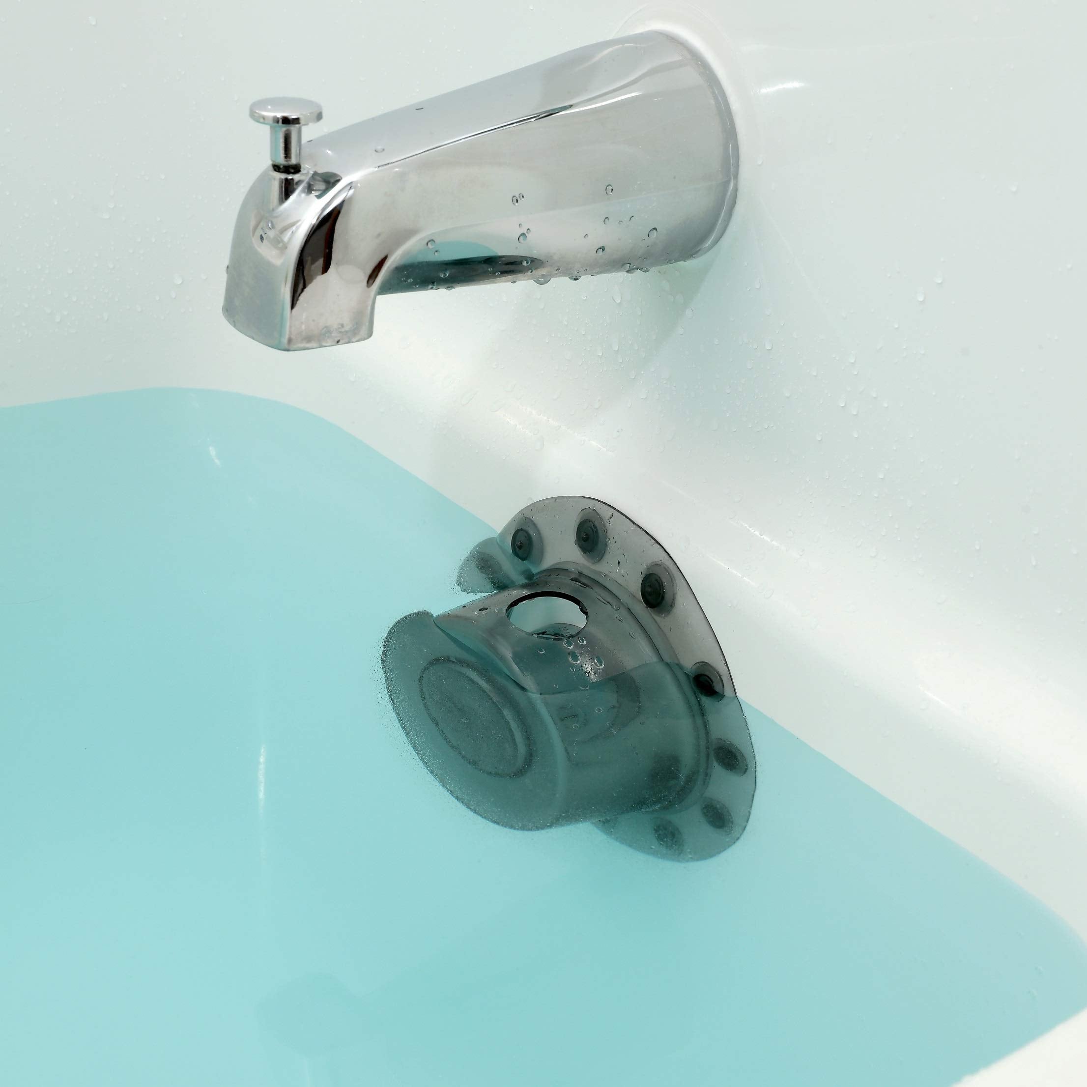 Slipx Solutions Bottomless Bath Overflow Drain Cover For Tub, Adds Inches Of Water To Bathtub For A Warmer Deeper Bath, Spa Acce