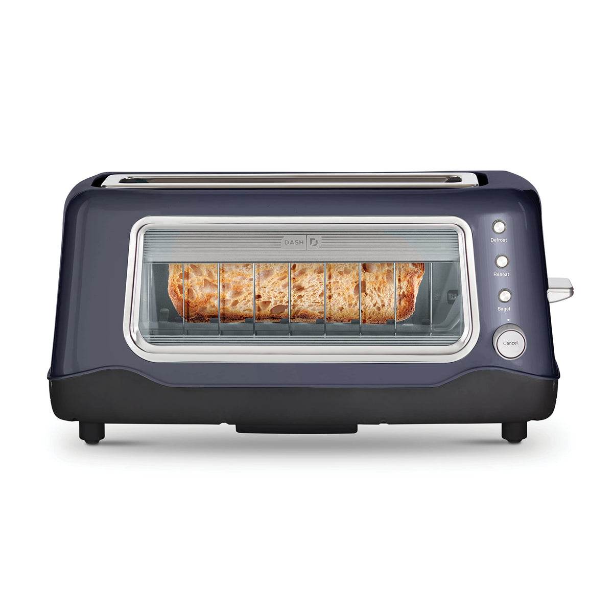 Dash Clear View Toaster: Extra Wide Slot Toaster With See Through Window - Defrost, Reheat + Auto Shut Off Feature For Bagels, S