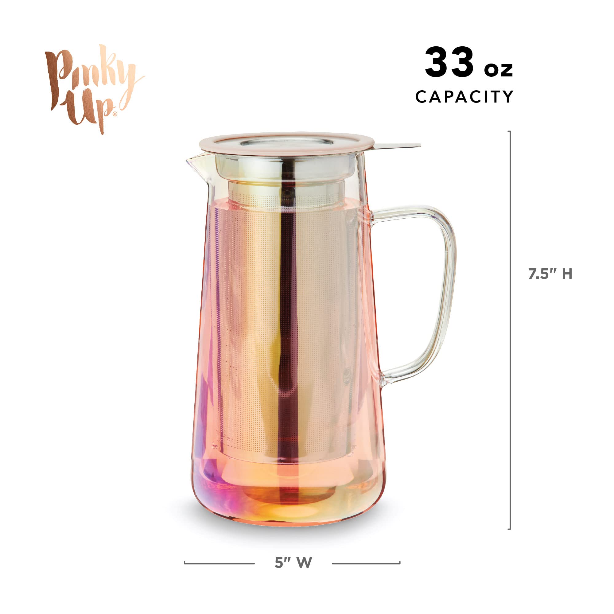 Annika Glass Teapot & Infuser By Pinky Up