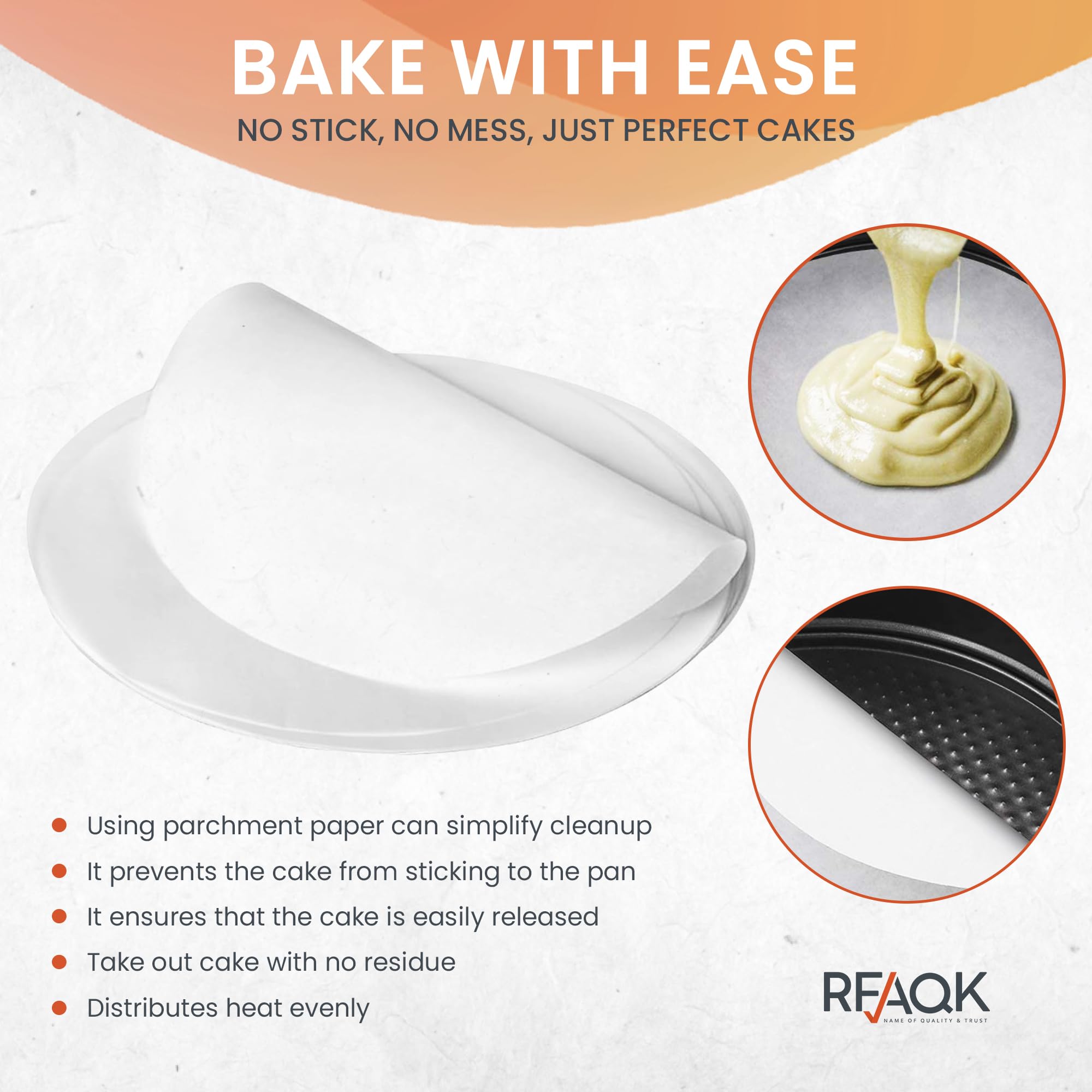 Rfaqk Non-Stick 9 Inch Springform Pan - Spring Form Pan For Cheesecake With Removable Bottom, Bonus Icing Spatula With 30 Pcs Pa