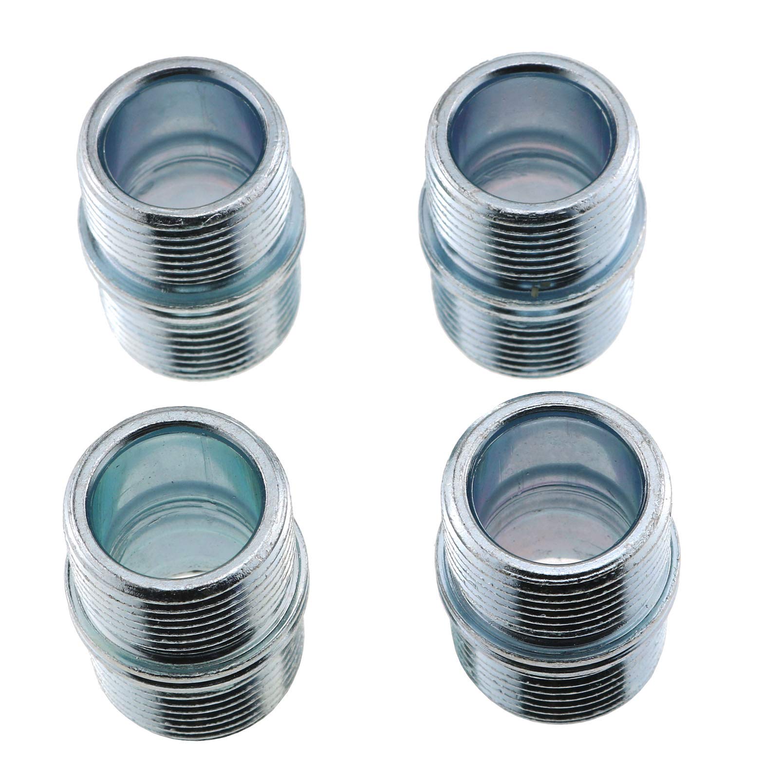 E-outstanding Metal Rack Connector 4pcs 1Inch/25.4mm Wire Rack Shelve Unit Pole Connector Storage Shelf Shelving Holder Connection Nuts Replacement Parts (ID: 16mm  OD: 23mm)