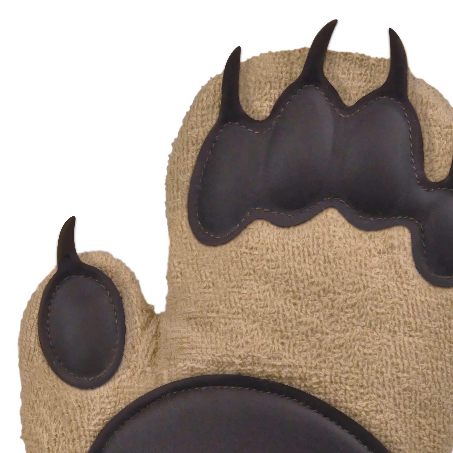 Genuine Fred Bear Hands Oven Mitts - Quality Cotton With Heat Resistant Silicone - Fun & Function Kitchen Gadgets - Funny White