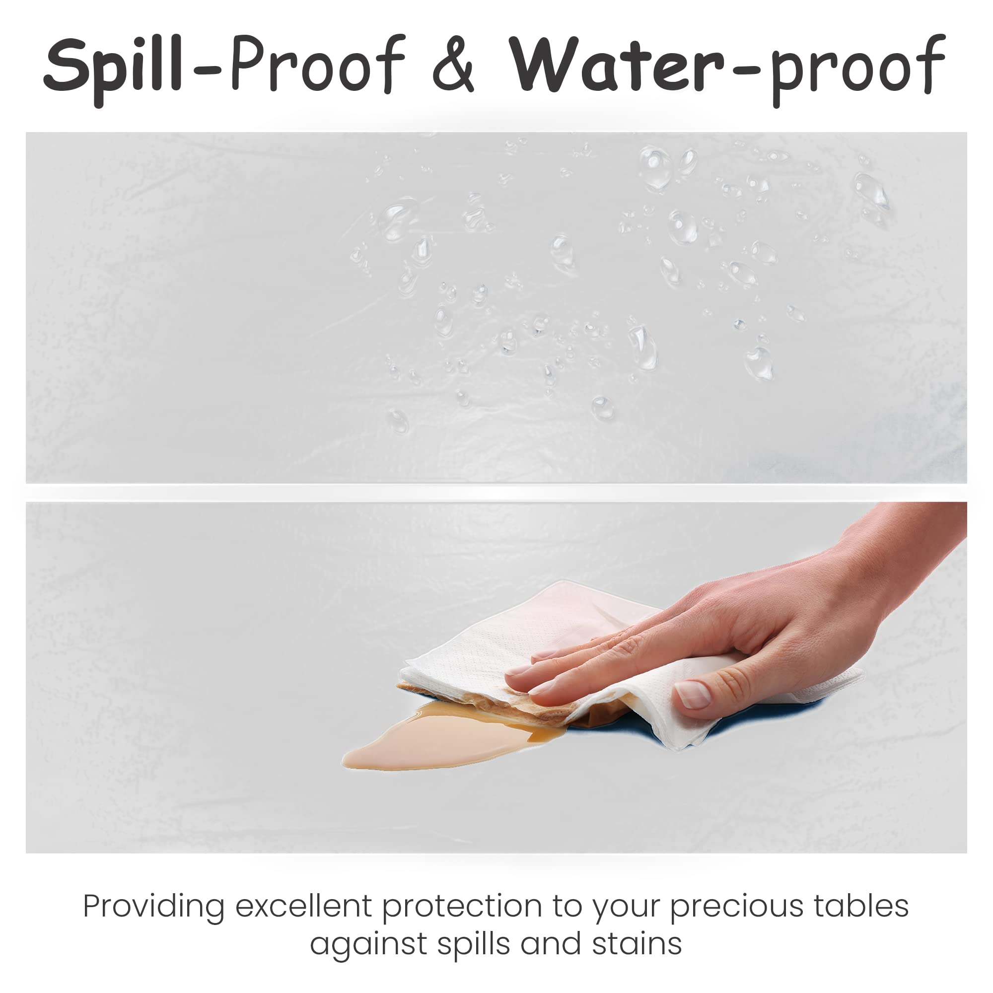 14 Pack Premium Clear Plastic Tablecloth - 54 X 108 In. Disposable Rectangle Plastic Table Cloth - Decorative Rectangle Table Co