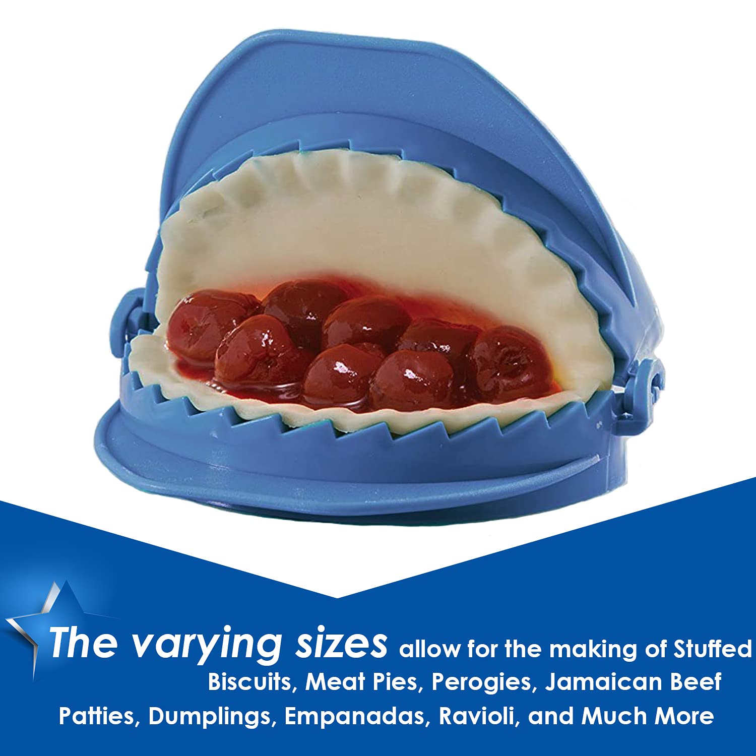 Keissco Dough Press, Set Of 3 Empanada Press Dumpling Maker Dough Cutter Dumpling Mold For Dumpling, Calzone, Ravioli, Empanada,