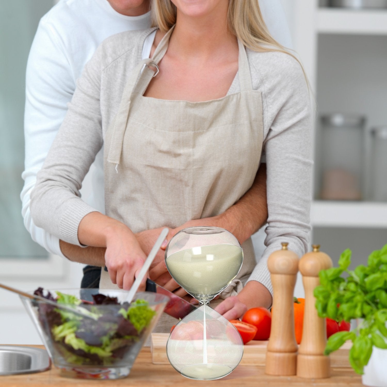 Swisselite Puff Sand Timer, Hourglass Sand Timers, Inspired Glass For Home, Desk, Office Decor