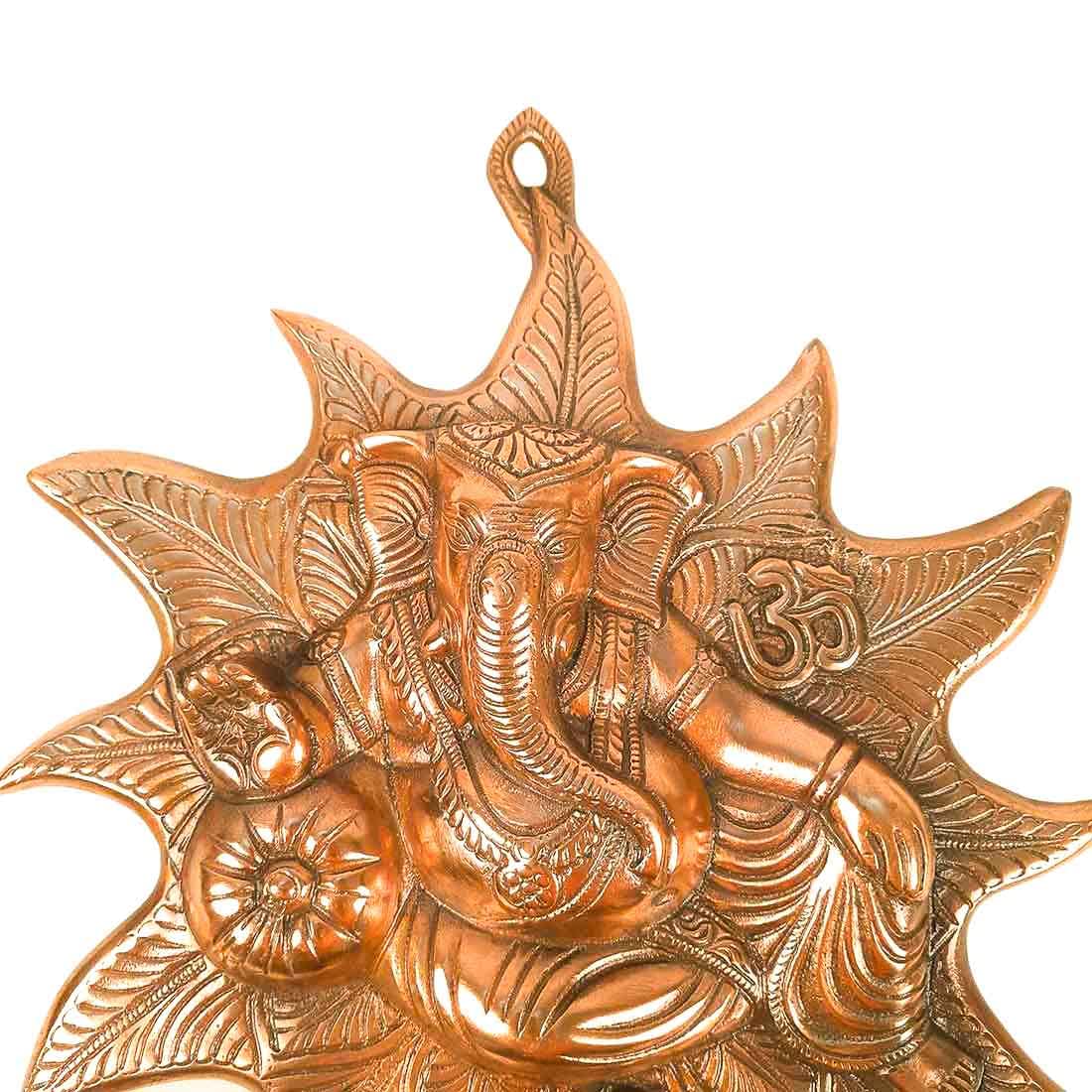 Apka Mart The Online Shop Lord Ganesh Wall Hanging | Ganpati Wall Decor - (Bronze, 15 Inch) - Handcrafted Showpiece For Wall Dec
