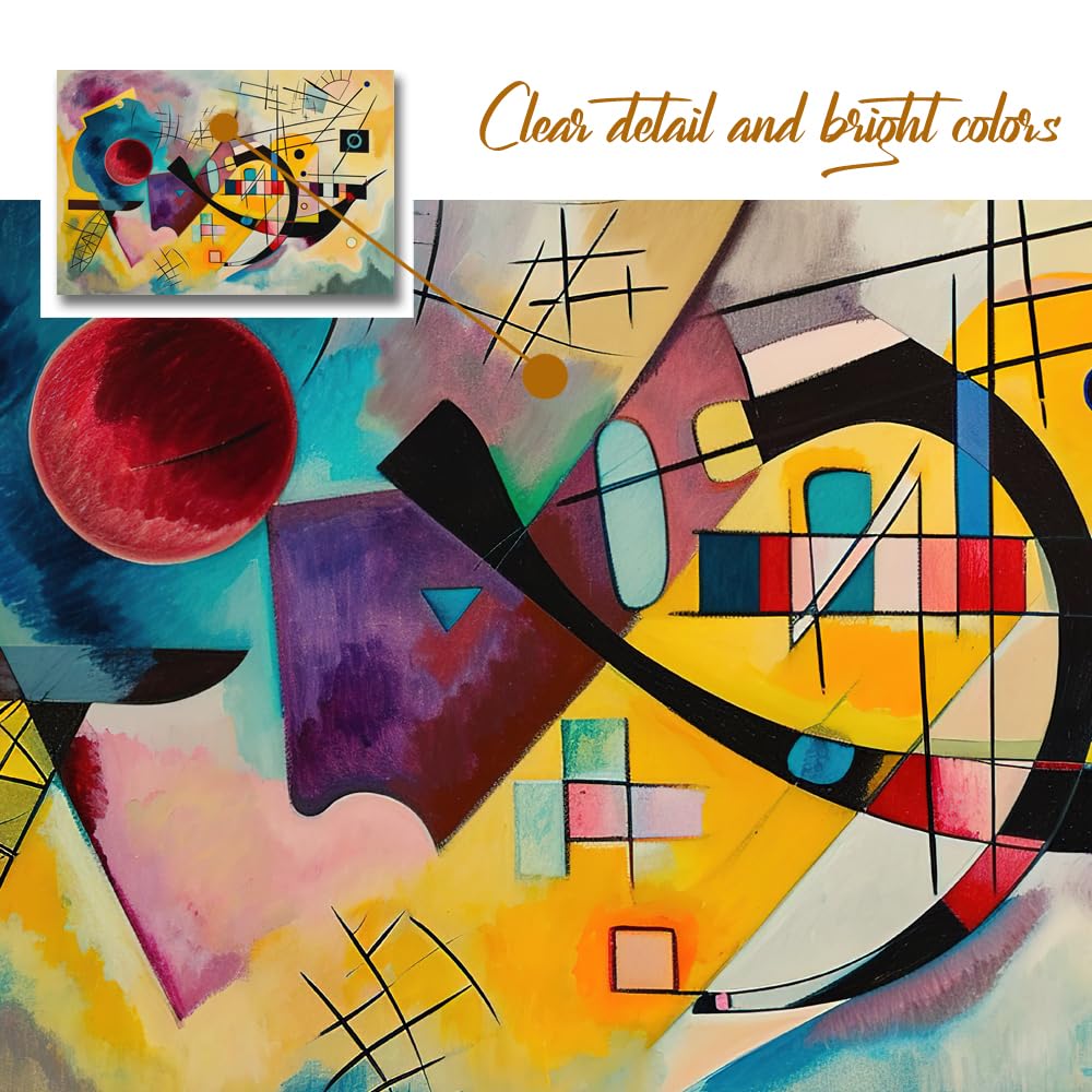 Gaosoul Modern Abstract Expressionism Canvas Print Hand Painted Look Large Vibrant Wall Art Decor Gallery Wrapped Unique Home Ac