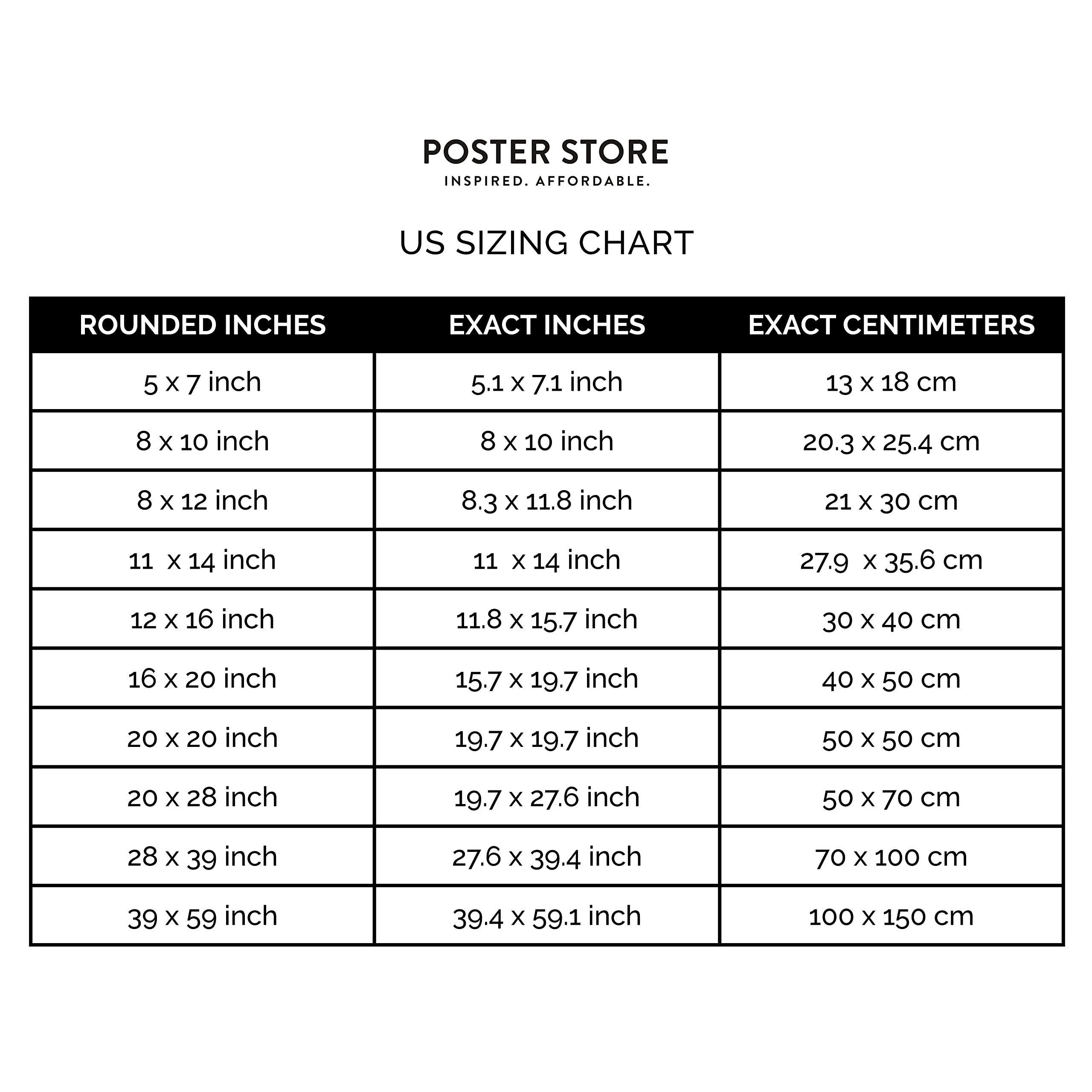 Poster Store 20x28 Black Wood Picture Frame