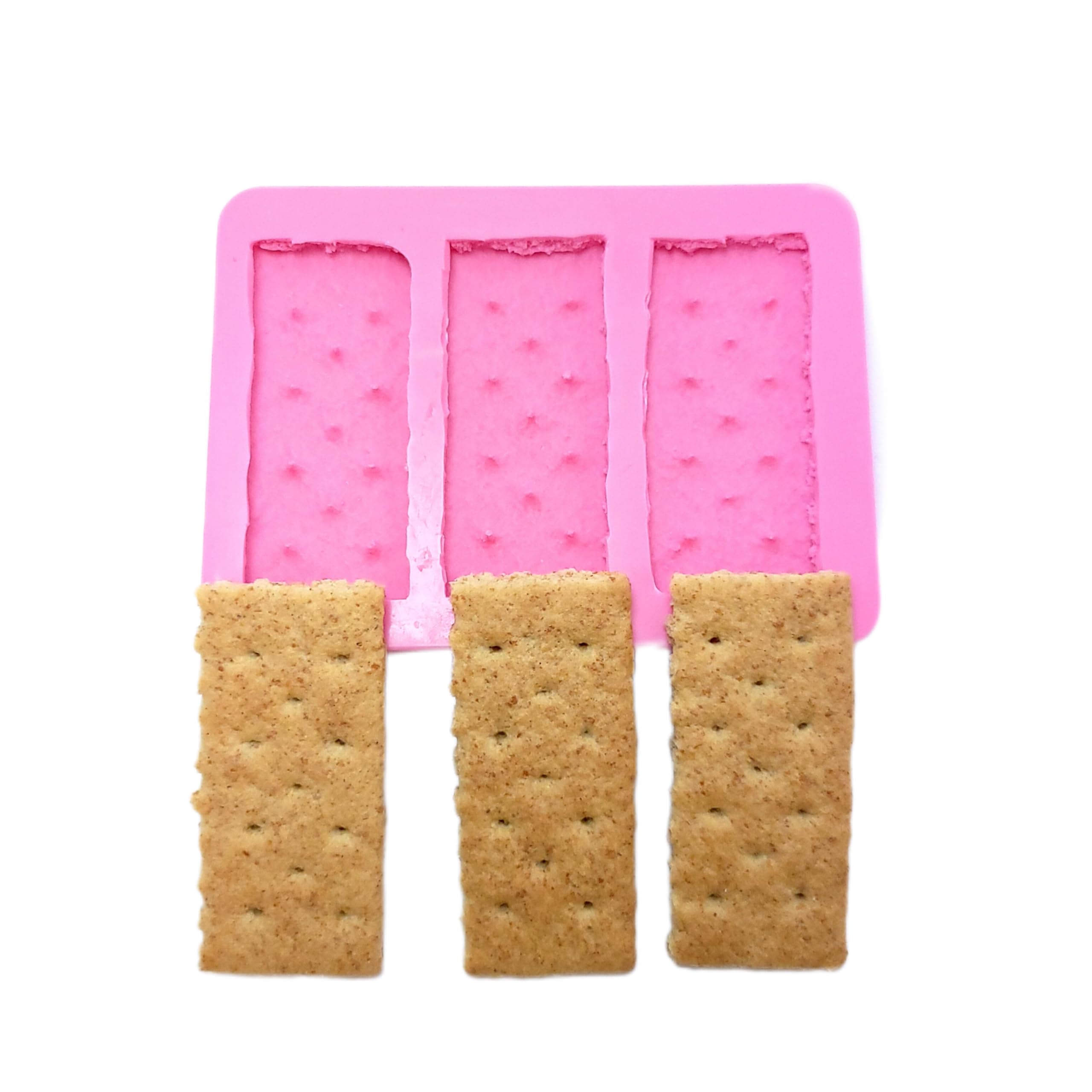 Graham crackers honey Mold 3 cavities Wax mold Resin mold Soap mold Realistic Flexible mold MS (General Purpose) NC064