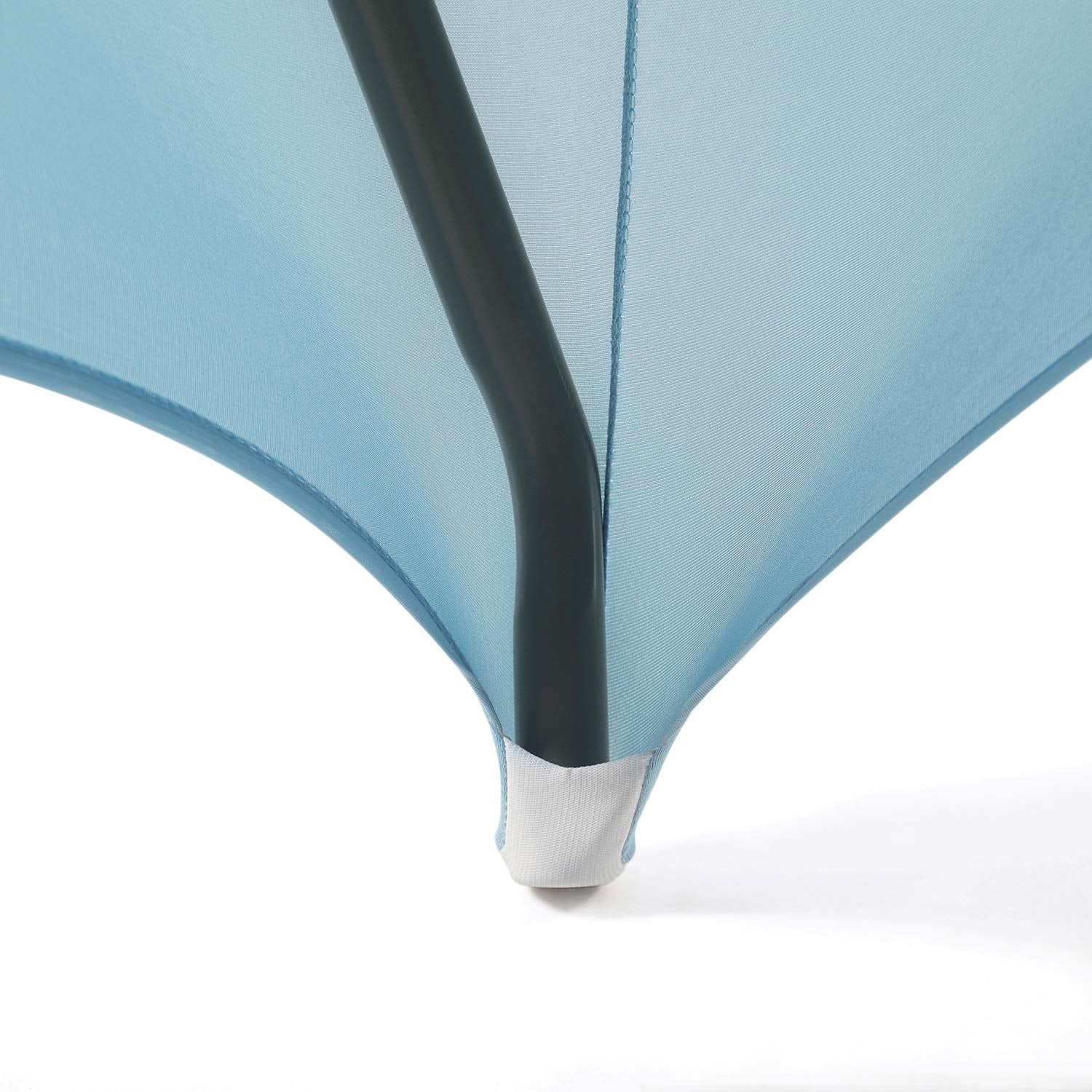 Peomeise 2Pcs 6Ft Spandex Table Cover Rectangular Stretch Spandex Tablecloth (Blue Mist,6Ft)