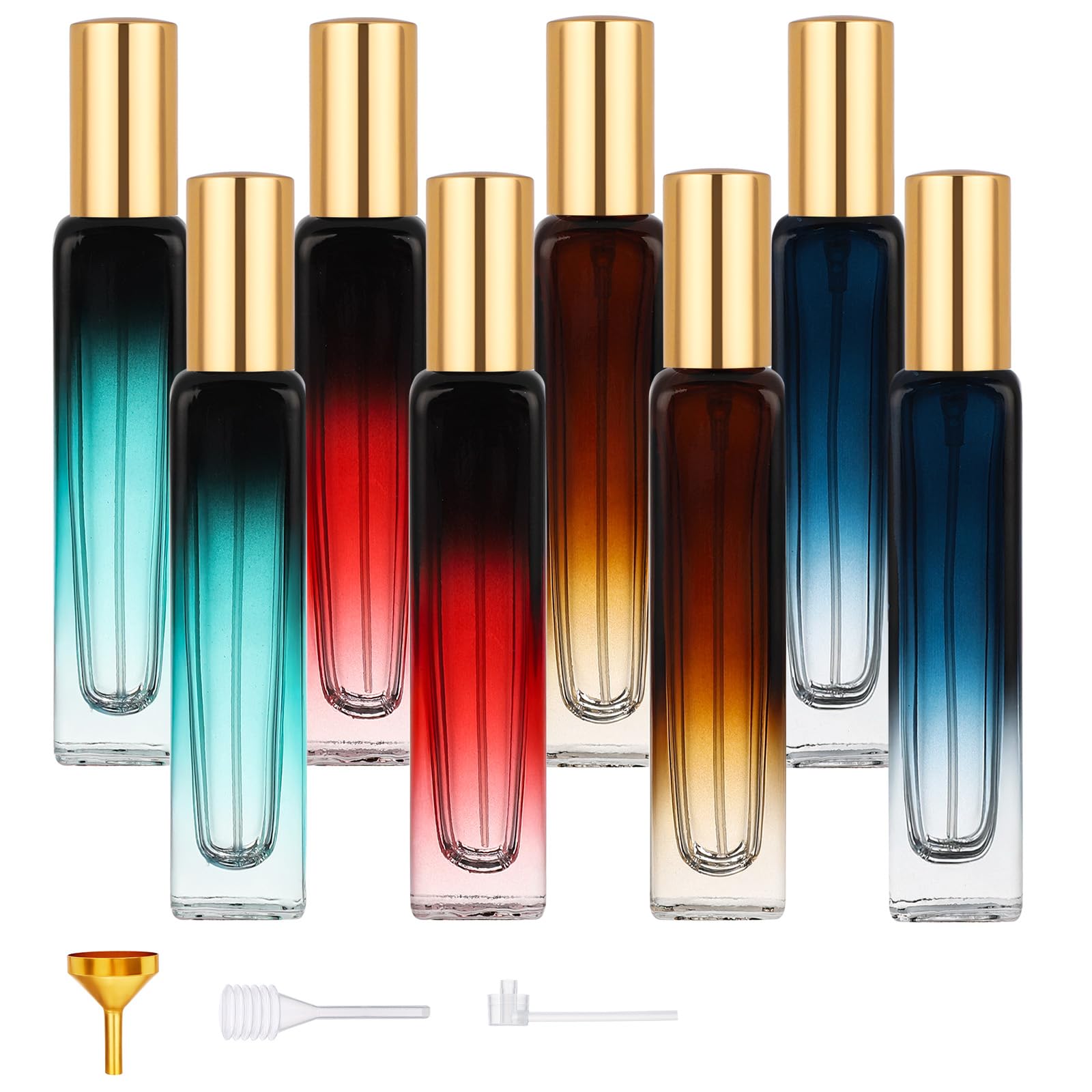 Segbeauty 0.5Oz Small Travel Perfume Bottles, 8 Pack Of Refillable Glass Perfume Atomizer, 15Ml Portable Empty Cologne Dispenser