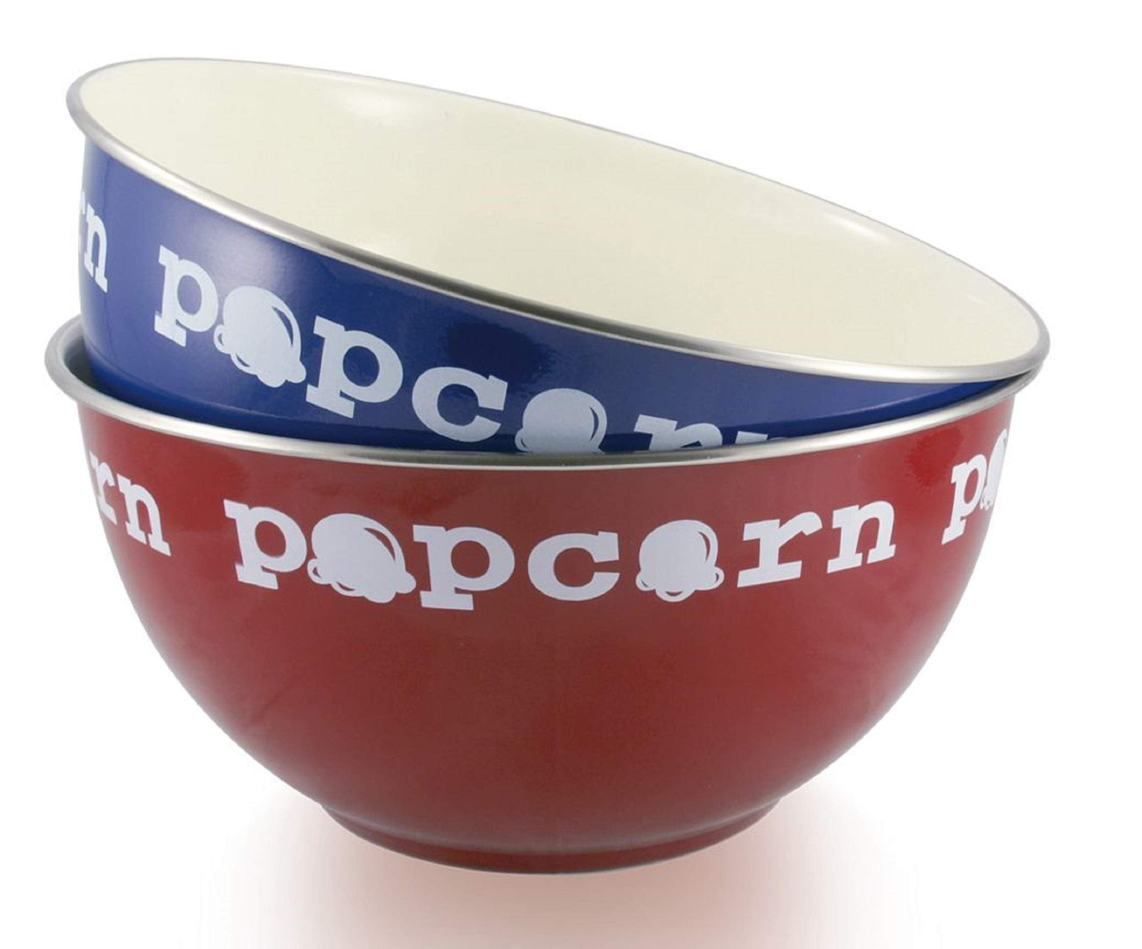Grant Howard 51104 Stainless Steel Coated Popcorn Bowl, One Bowl Only, Assorted, 160 Oz.