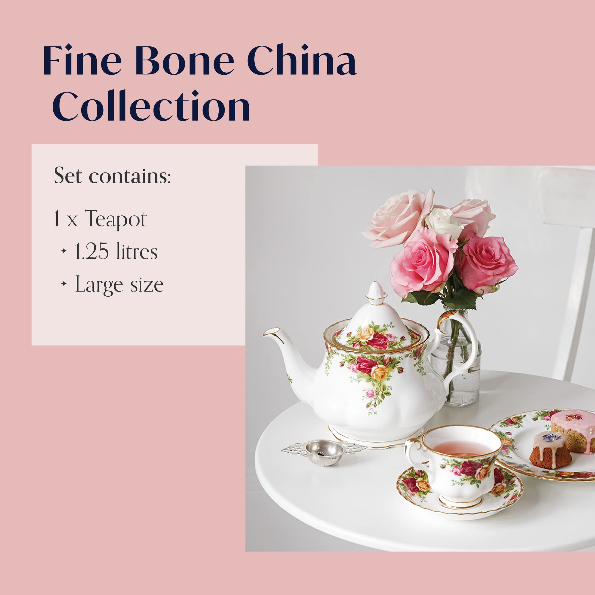 Royal Albert Old Country Roses Teapot Large