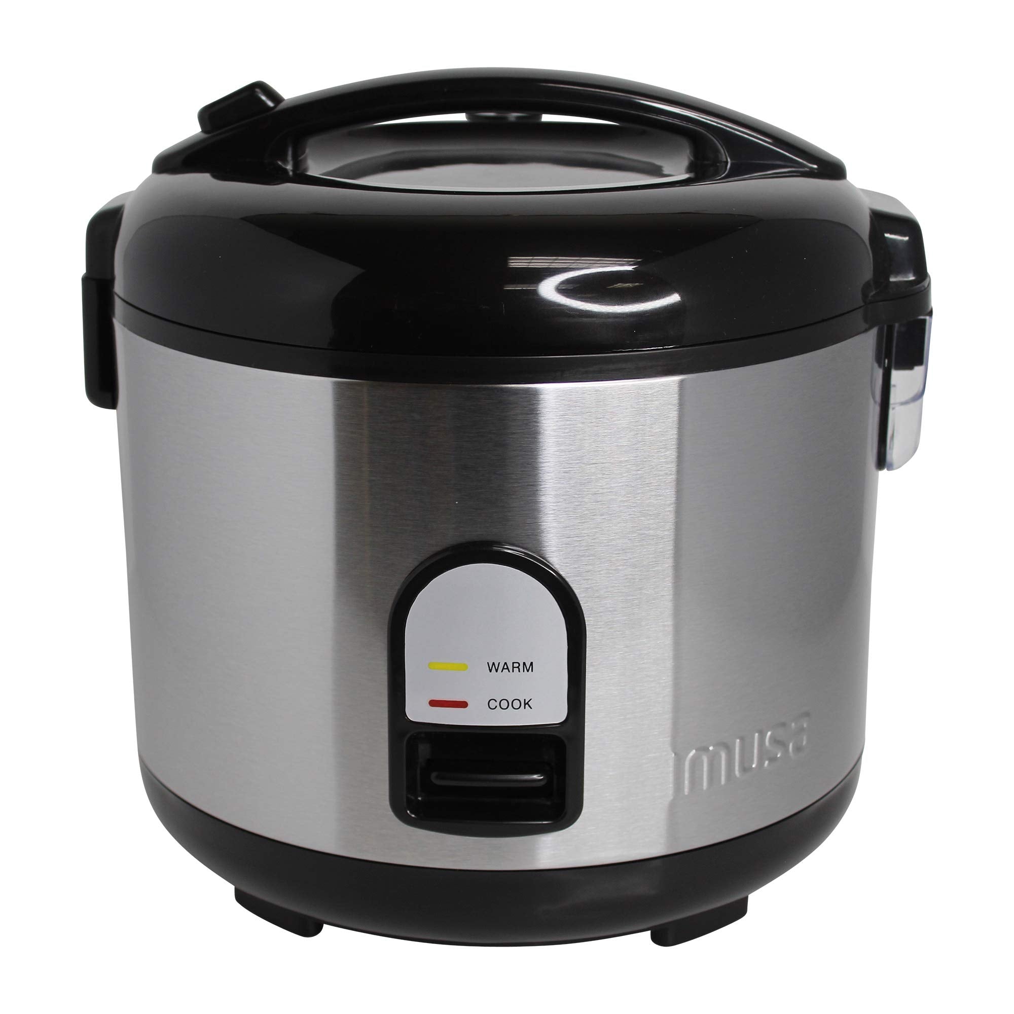Imusa Usa Gau-00028 Electric Rice Cooker 10-Cup Uncooked Rice (20-Cup Cooked Rice), Stainless Steel