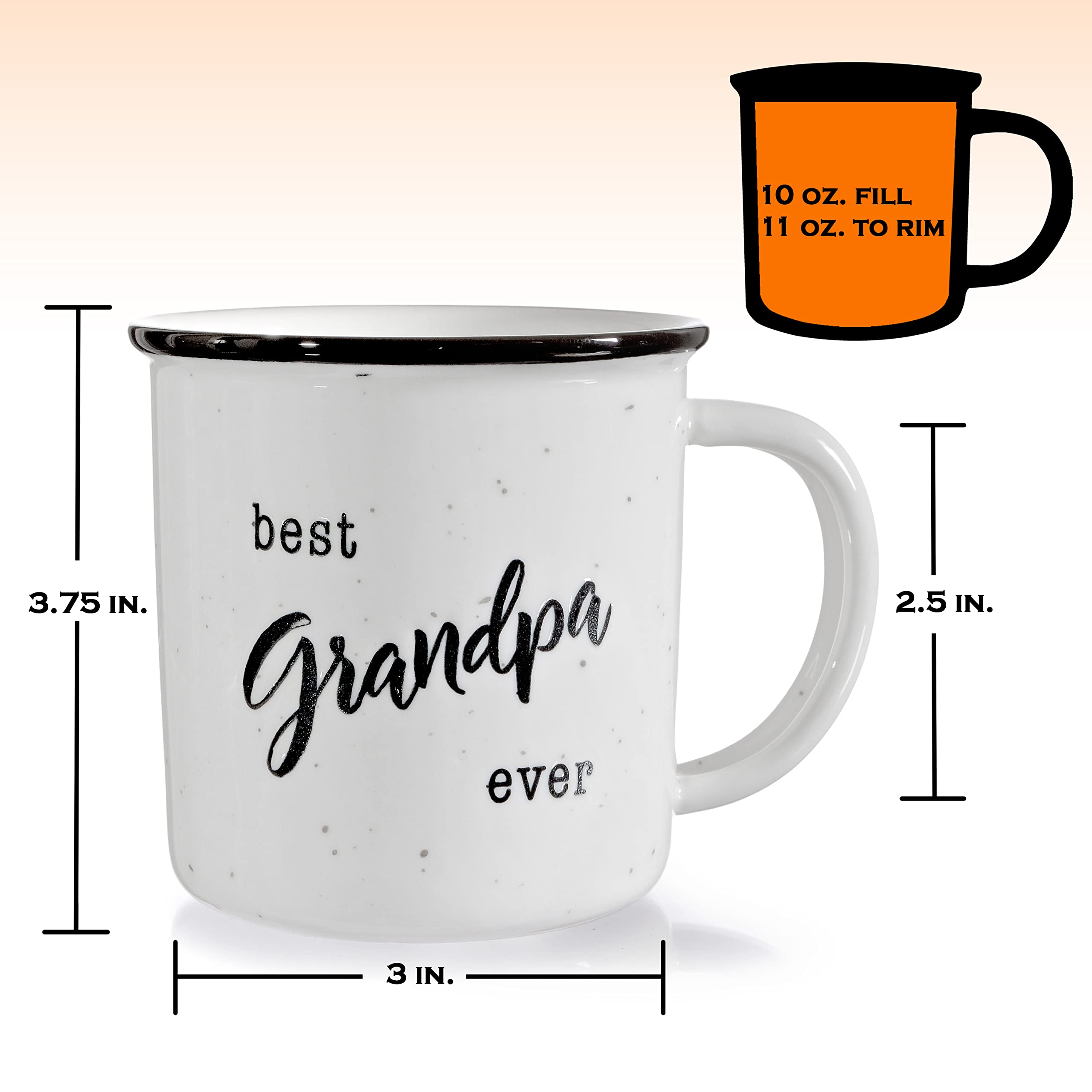 MAINEVENT Best Grandpa Ever Mug 11 Ounce  Best Grandpa Mug Funny  Best Grandpa Coffee Mug  Best Grandpa Ever Coffee Mug  Best Grandpa Ever Coffee Cup  Coffee Mug Best Grandpa  Grandpa Mug Coffee