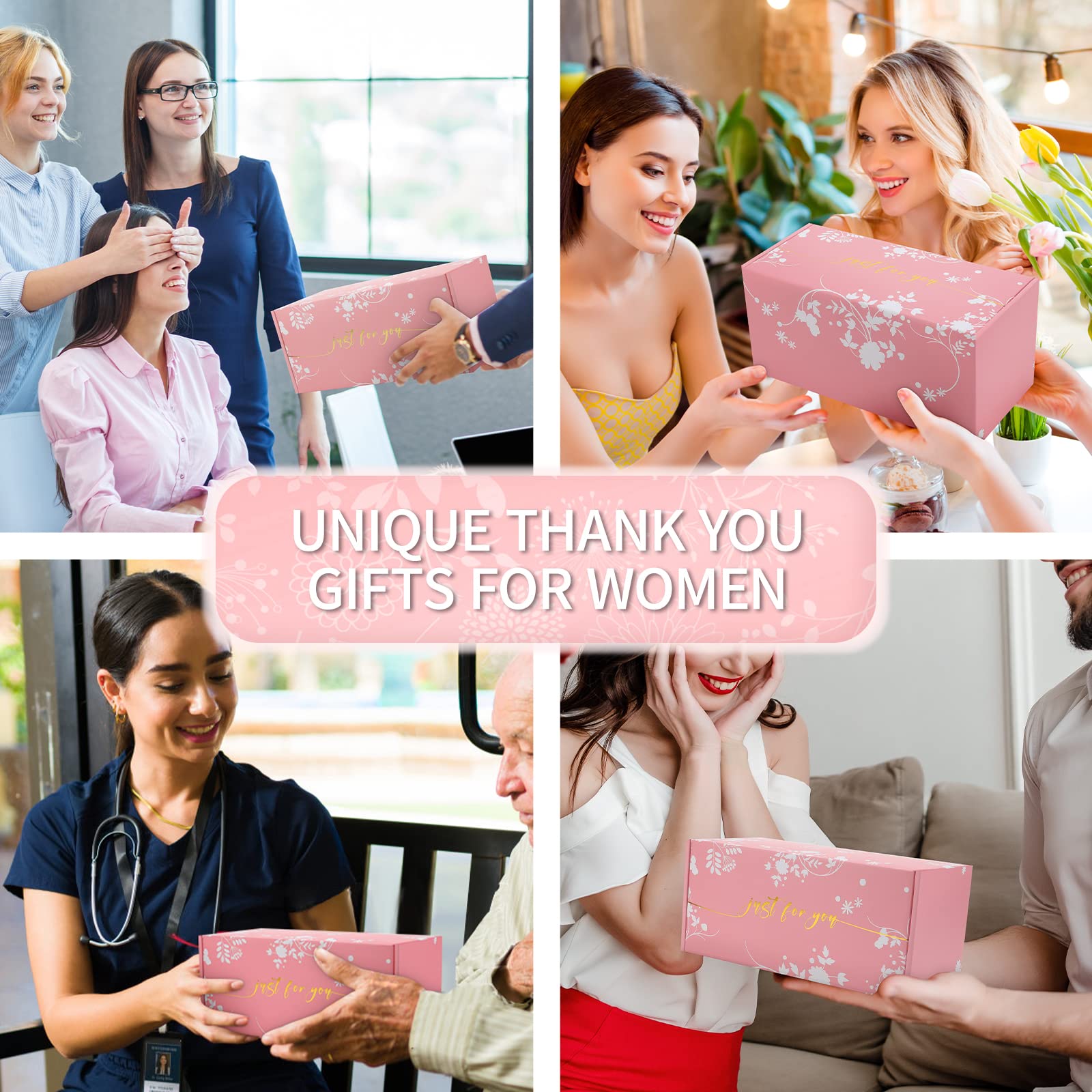 Sawnfay Gifts Thank you Gifts for Women. Unique Thank You Gift Basket for Coworkers, Teachers, Friends, Mom, Secretary, Nurse. H