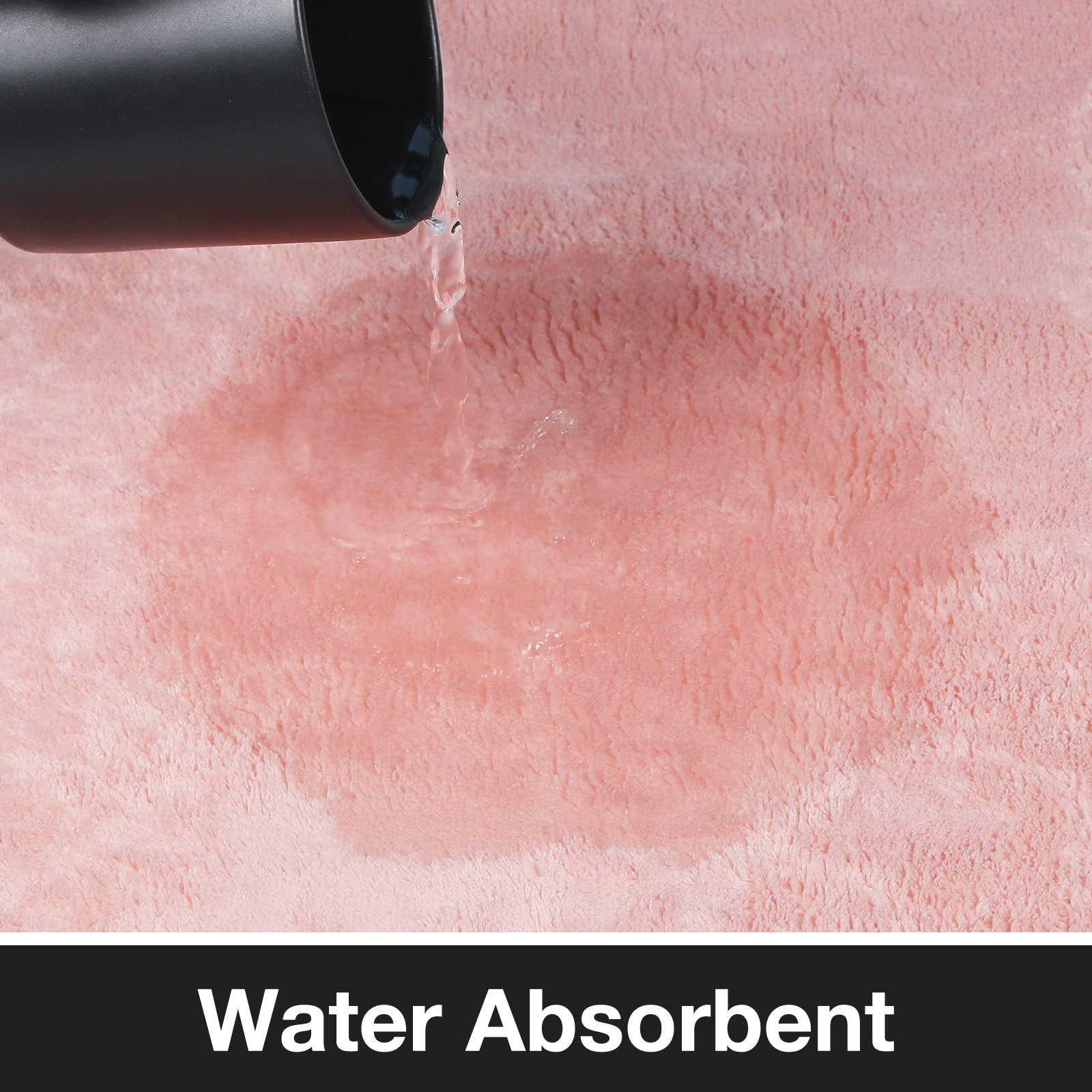 Pink Bath Mat Runner Long Narrow Bathroom Rug Memory Foam Microfiber Bathroom Carpet Non Slip Soft Absorbent Washable Bathrug,16