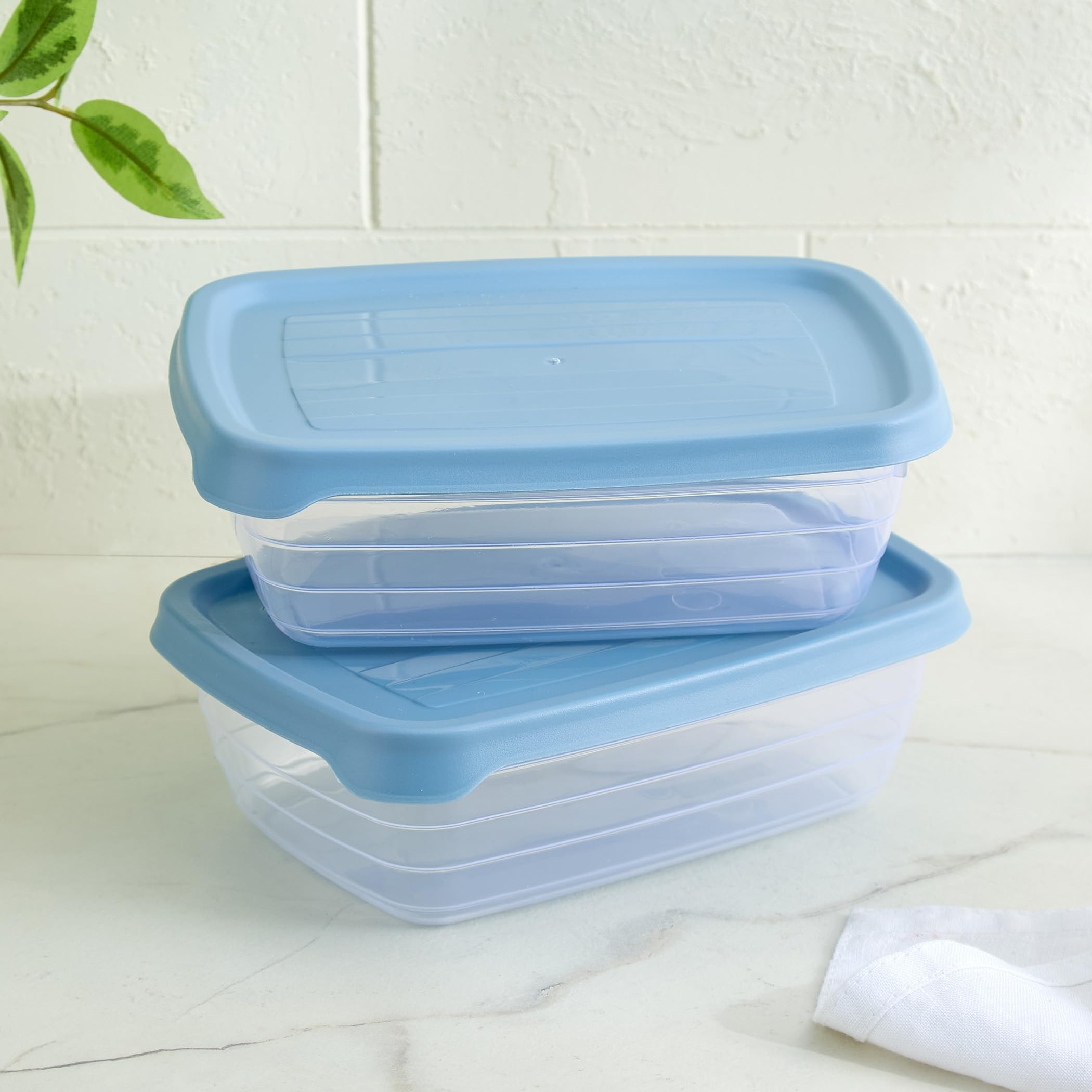 Home Centre |Euphoria Valiant Set Of 2 Polypropylene Containers  600Ml|Food Storage|Storage And Containers|Containers And Jars|