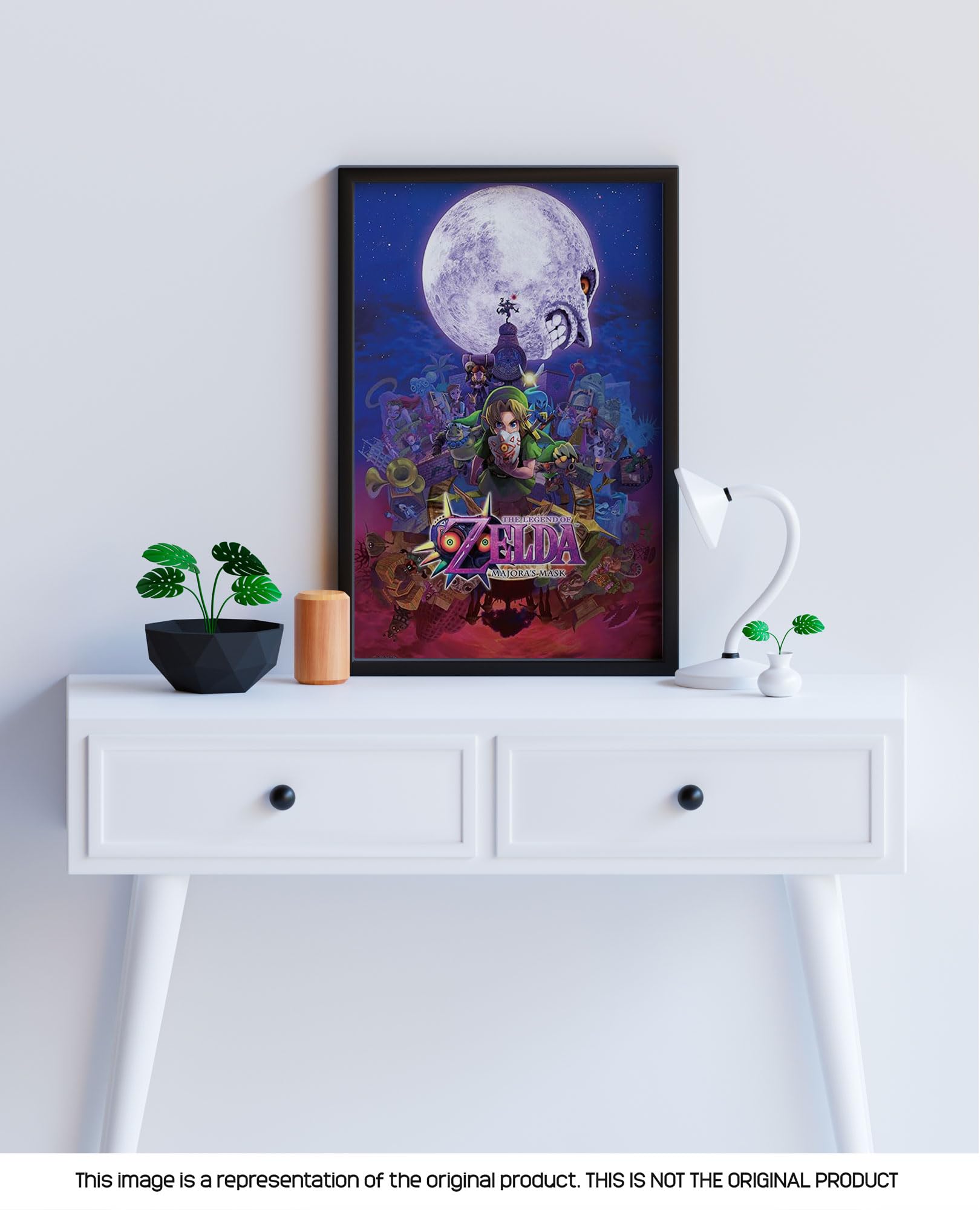 Pyramid America Nintendo Zelda Poster - The Legend Of Zelda - Zelda Majoras Mask - 11 X 17 Frame Poster Wall Art, Ideal For Home