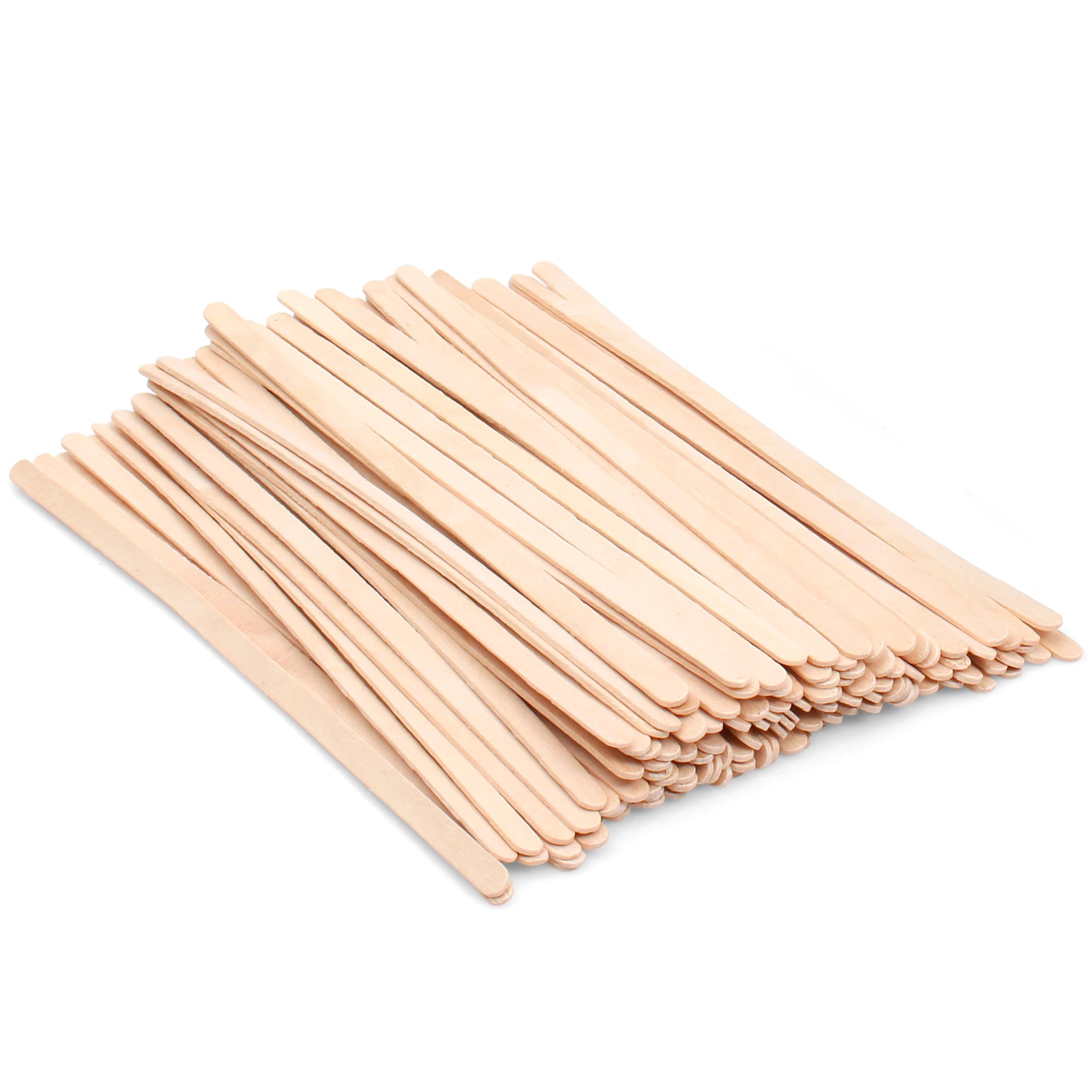 Antetok Wooden Coffee Stirrers - Coffee Stir Sticks 7.5 Inch,100Pcs Disposable Birch Wood Coffee/Beverage Stirrers,Swizzle Drink