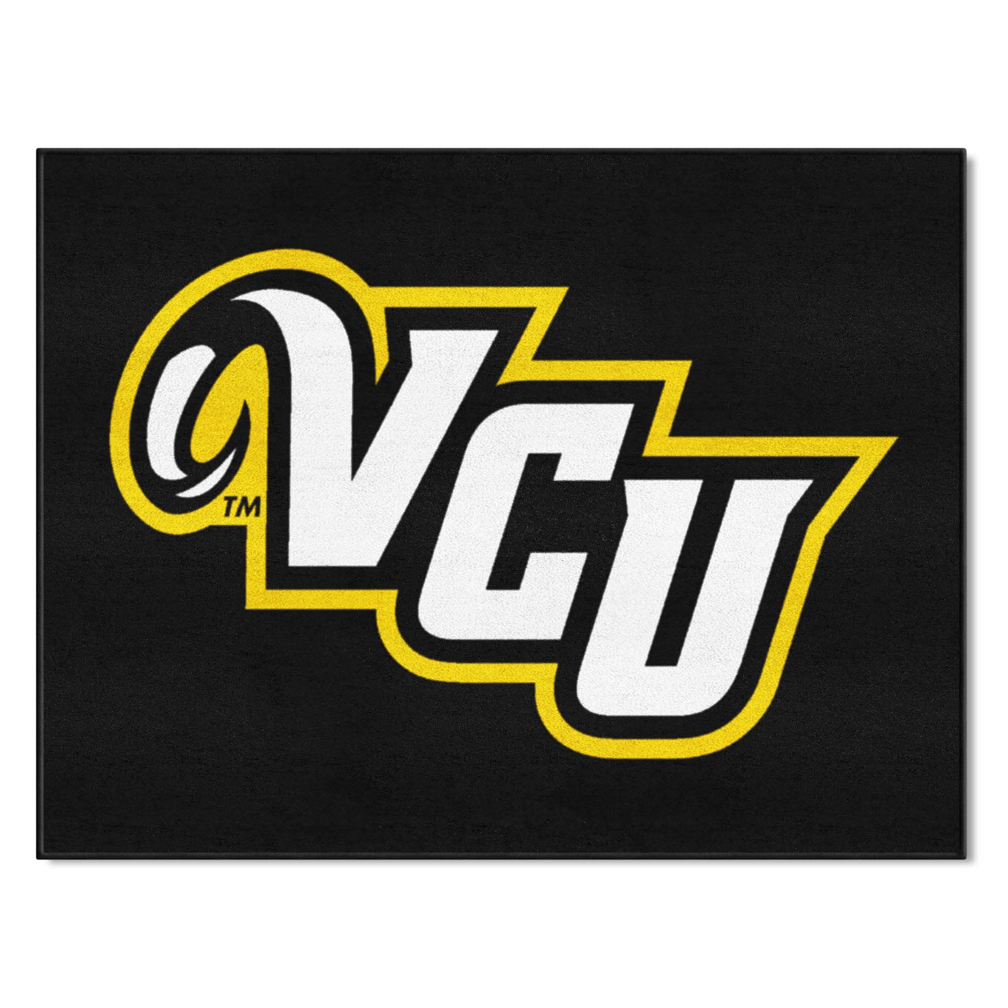 FANMATS Home Indoor Sports Team Logo Mat Virginia Commonwealth University All-Star Rugs 34x45