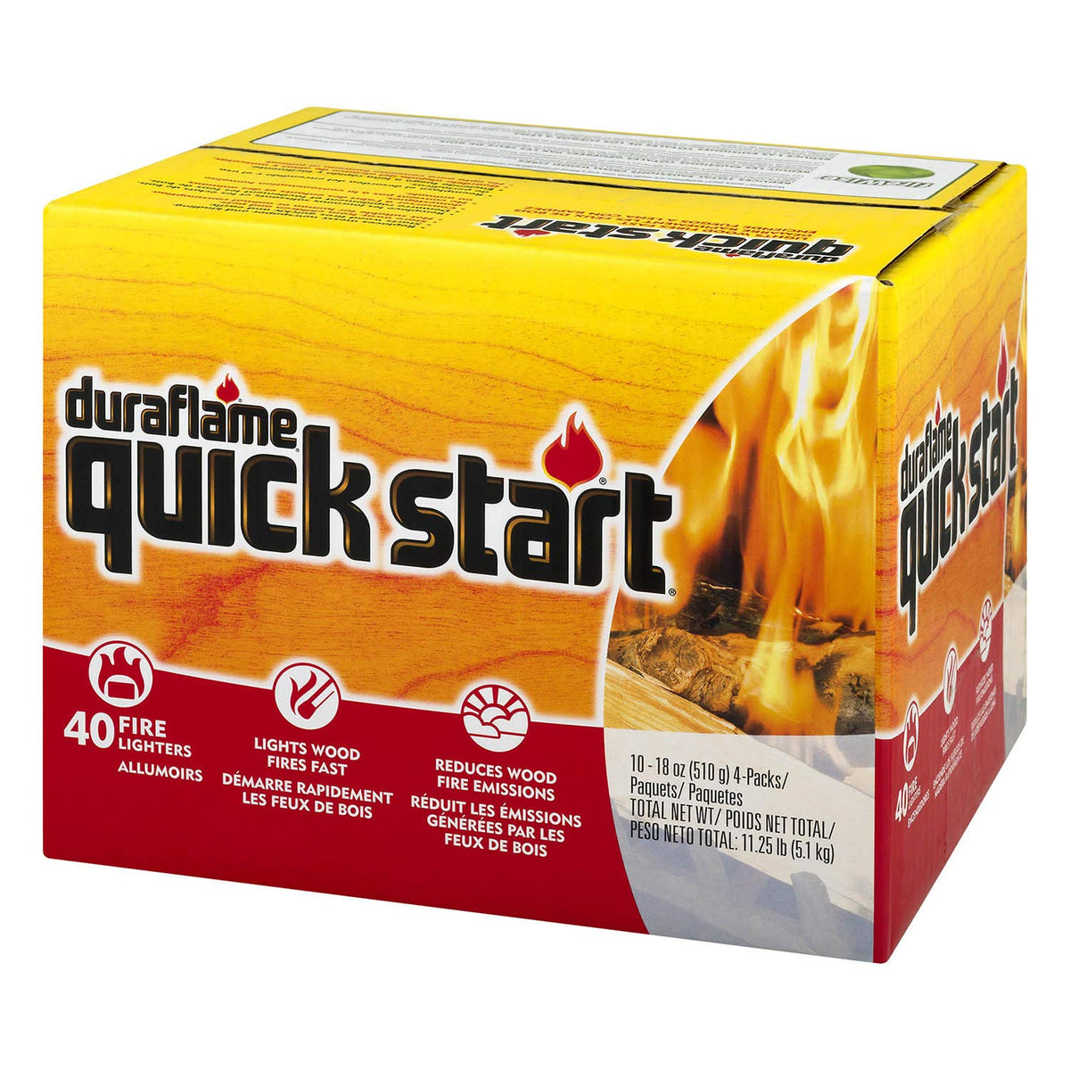 Duraflame Quick Start Firelighters, 10 - 4 Packs