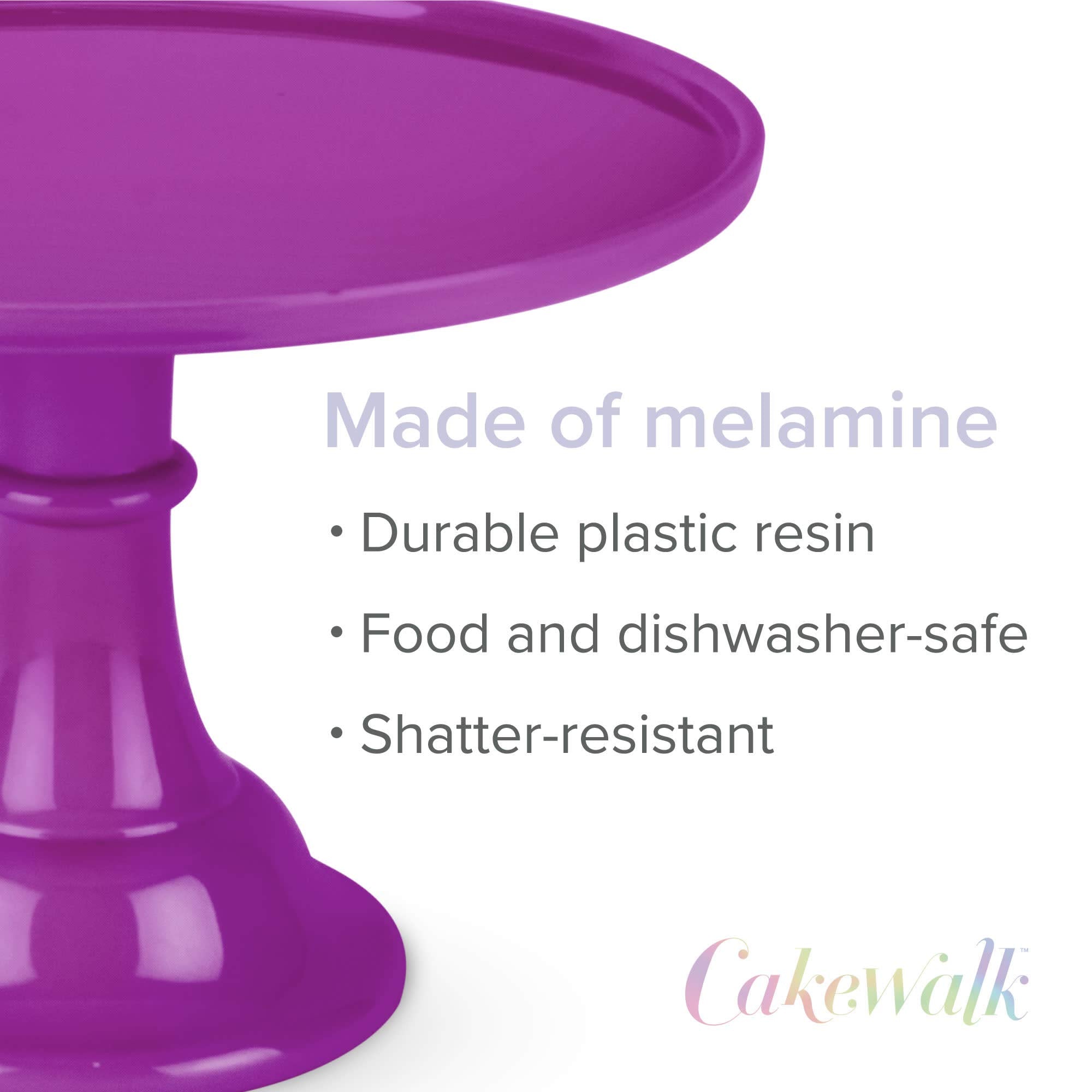 Twine Fuchsia Melamine Cake Stand, Cupcake Stand, Home Decor, Food Service, Dessert Accessory, Fuchsia, Set Of 1