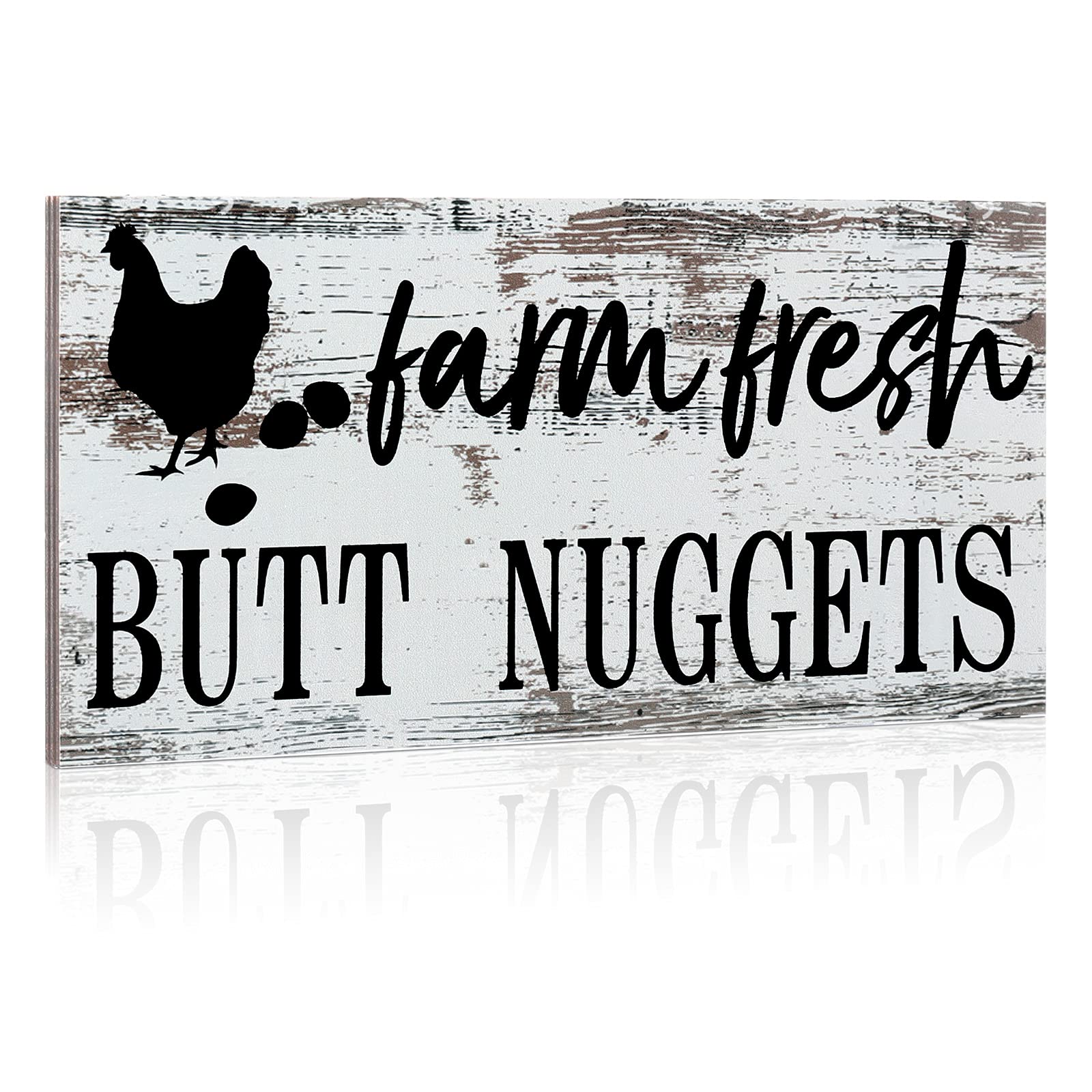 Farm Fresh Chicken Wall Decor Chicken Coop Accessories Chicken Coop Sign Rustic Hen House Decoration Farmhouse Wooden Wall Decor