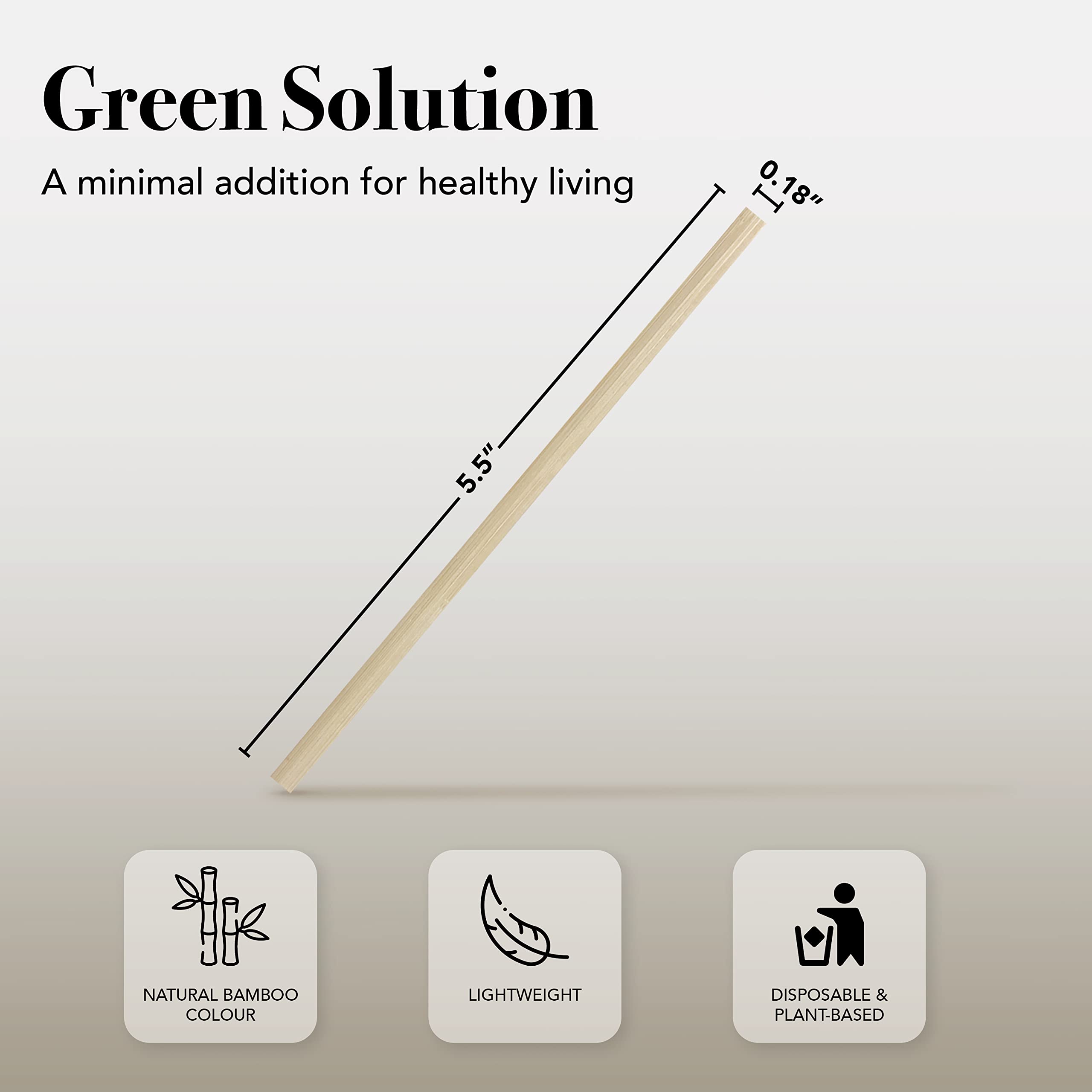 Party Essentials Bamboo Coffee Stirrers/Beverage Stir Sticks, 5.5'' Length, 4000-Count, Natural