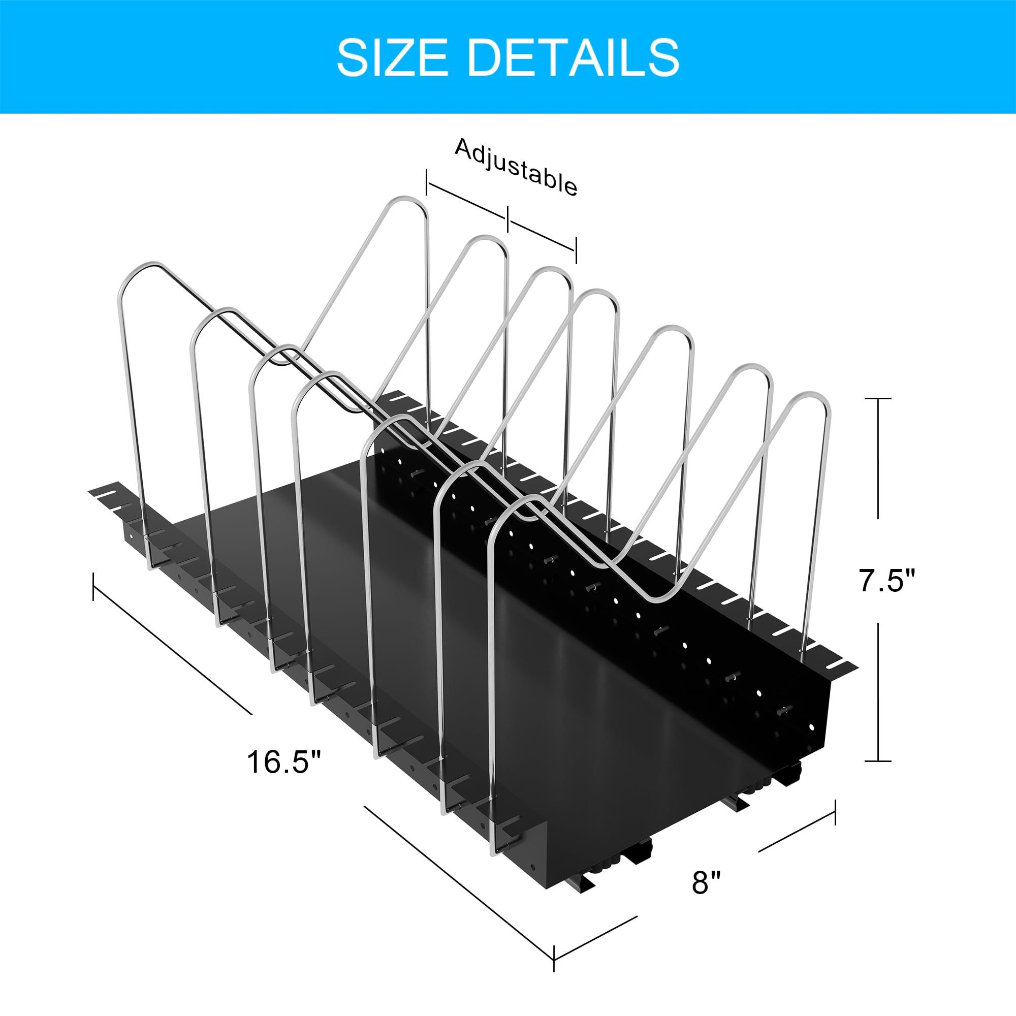 Pull Out Pots And Pans Organizer For Cabinet - Sliding Lid Holder And Pan Rack In Kitchen, Cabinet Pull Out Shelves, Slide Out C