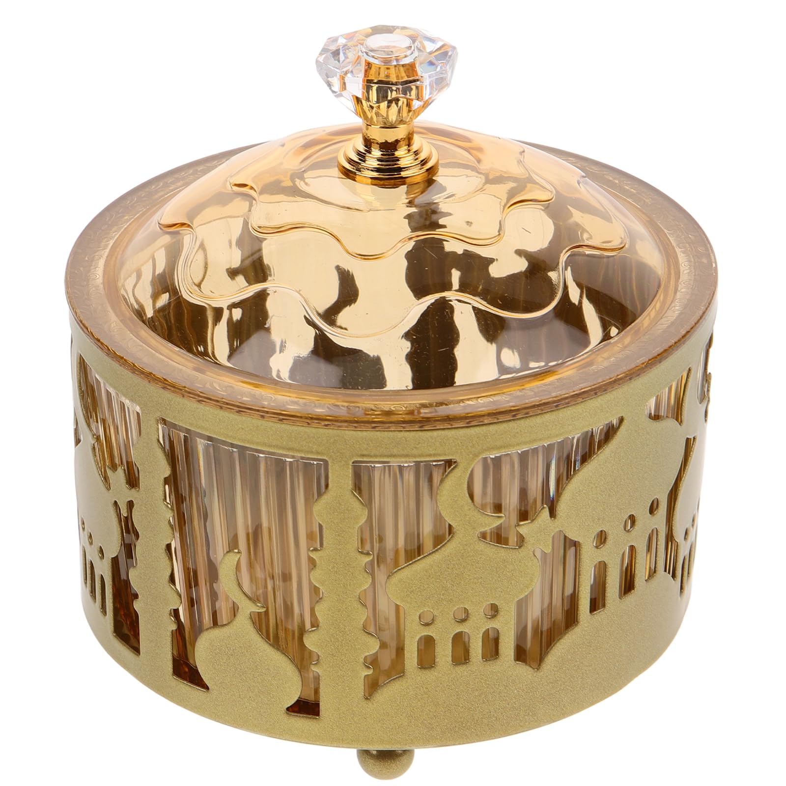 Pretyzoom 3Pcs Middle Eastern Arab Eid Candy Serving Plate Tea Serving Tray Dried Fruit Plate Snack Storage Tray Ramadan Decorat