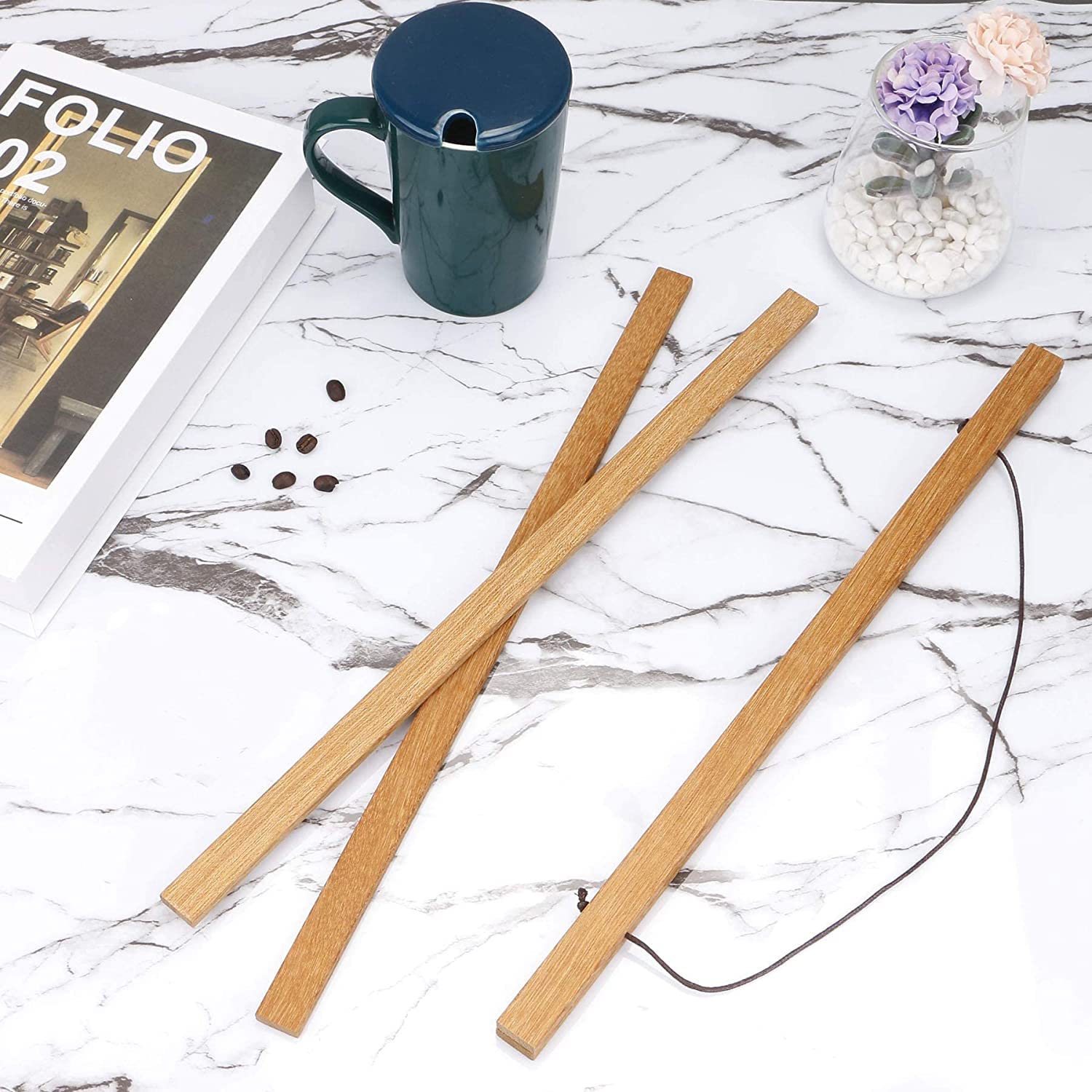 WITCOLOR 36 Inch Wide Poster Hanger Magnetic Frames  Strong Magnet  Wood Poster Hanger for Diamond Painting  Maps  Pictures  Prints  Scrolls  Canvas Artwork  Movie Poster  Bedroom  Office