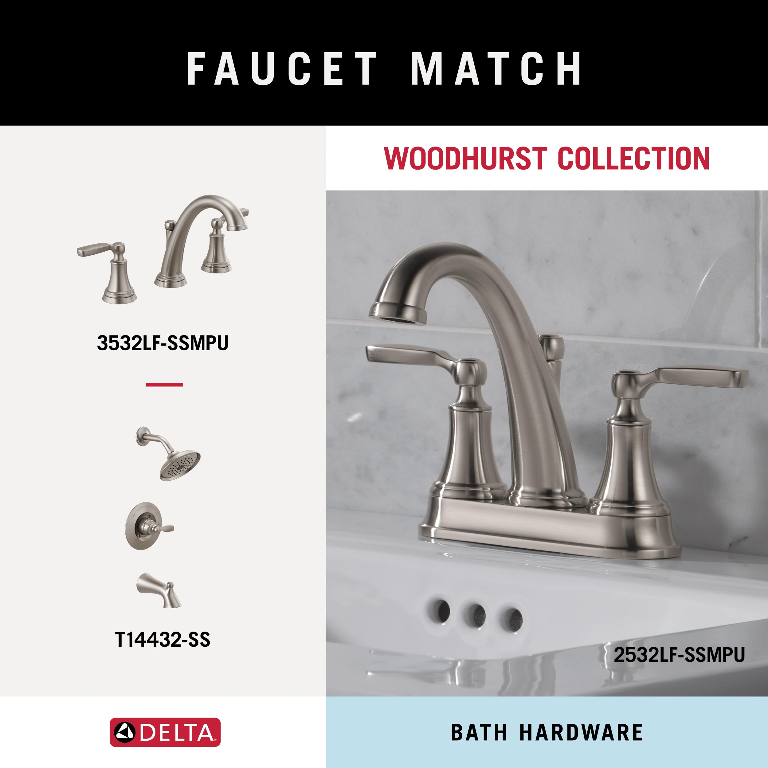 Delta Faucet 73250-SS Woodhurst Toilet Paper Holder  Stainless