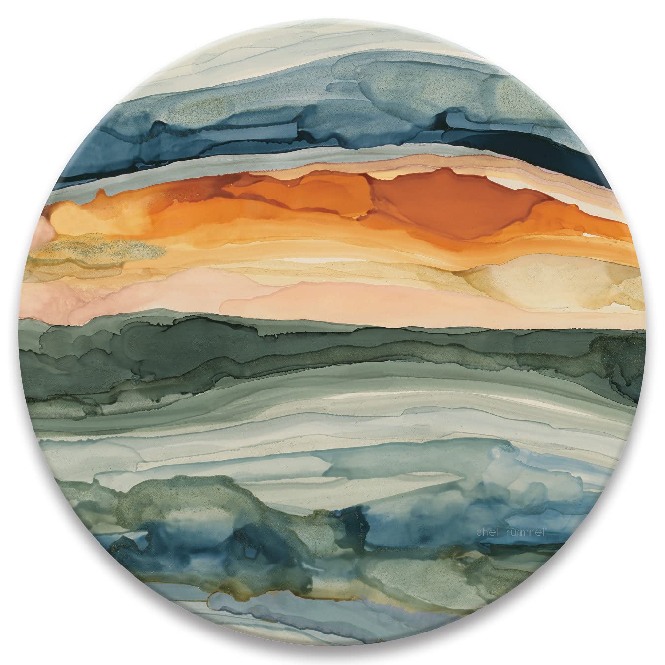 Shell Rummel Watercolor Sunrise Coasters