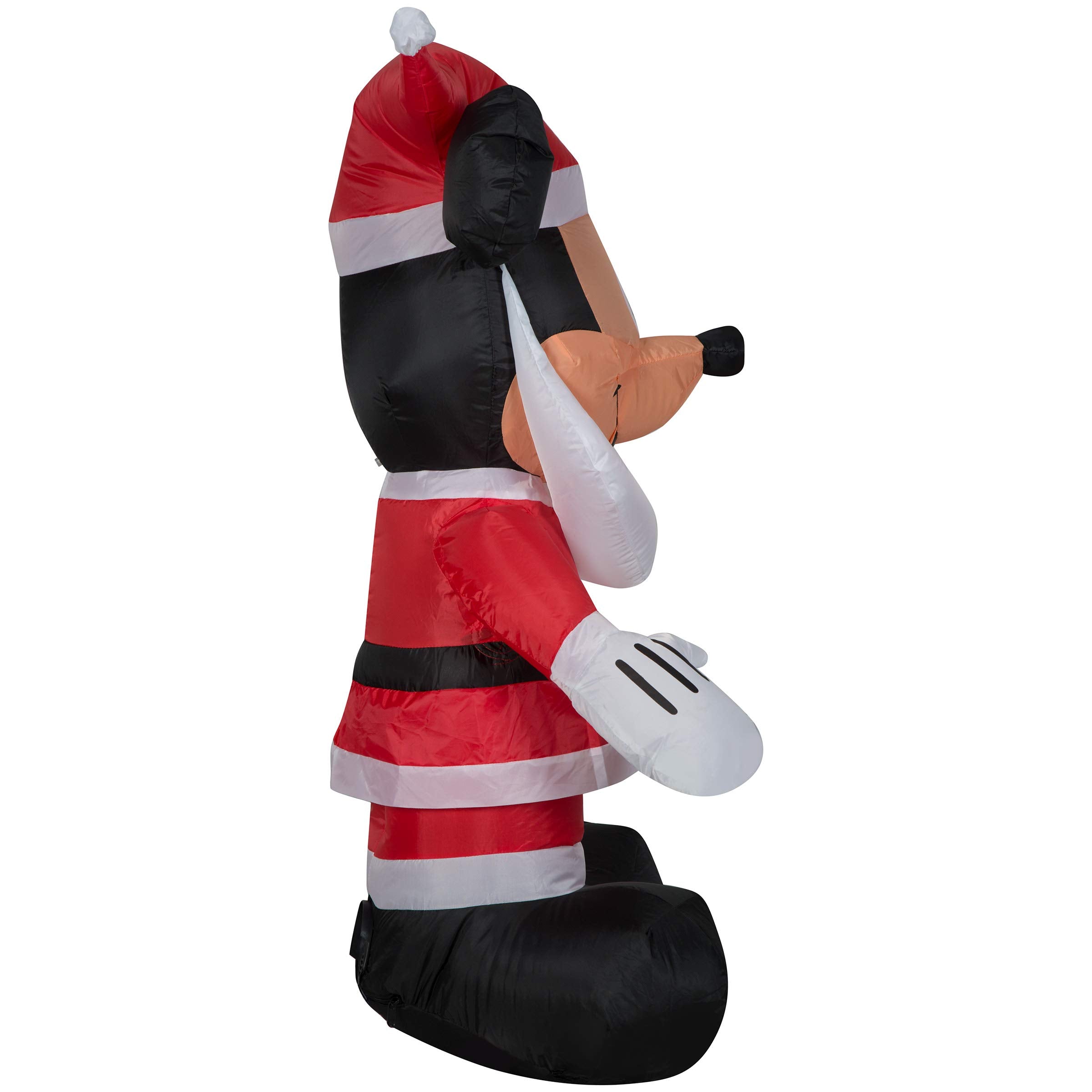 Gemmy Inflatables 3.5  Mickey Mouse with Santa Beard Disney Holiday Decor