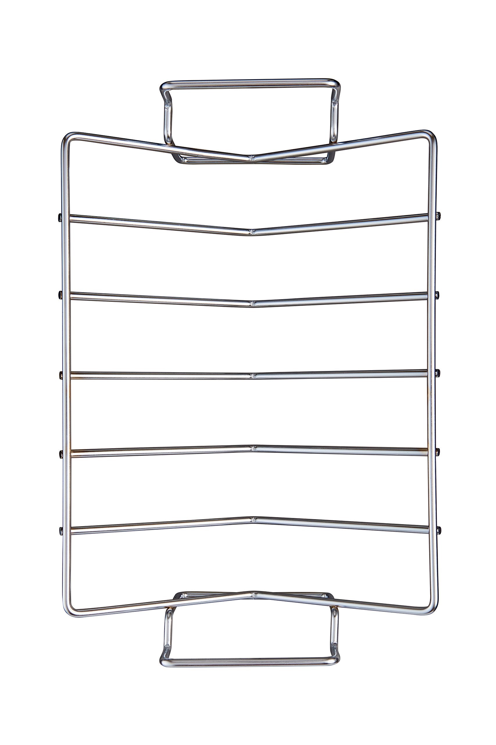 Hic Kitchen Roasting Pro V-Shaped Roasting Baking Rack, Heavyweight Chrome-Plated Steel Wire, 16X10.25 X 4-Inches - Elevates Foo
