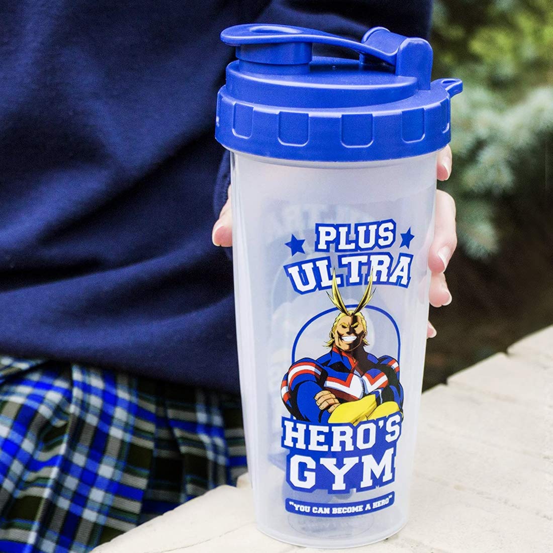 My Hero Academia Deku Shaker Bottle | 24 Oz Plastic Sport Bottle| Featuring The Aspiring Number One Hero Izuku Midoriya | Protei