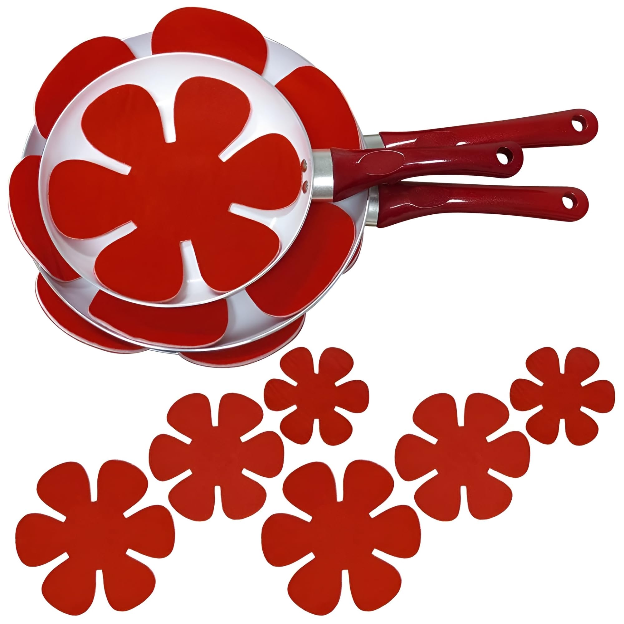 Evelots Felt Dish/Pan Scratch Protectors-Ceramic-Glass-Cookware-Divider-Set/12