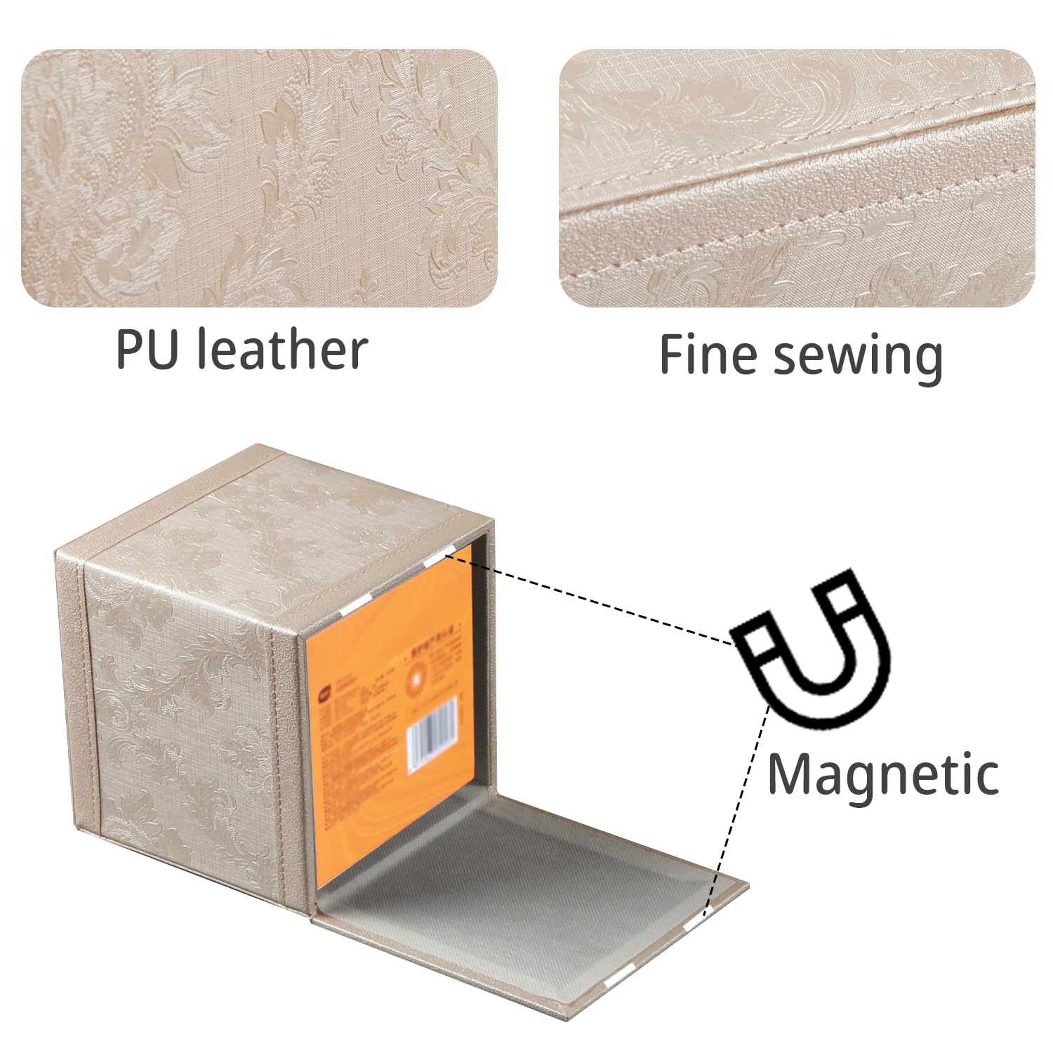 Tissue Box Cover Square  Upgrade 99% Compatible Large Size  Modern Tissue Box Holder for Napkin Facial Paper  Leather Dryer Sheet Dispenser Organizer for Bathroom Vanity Countertop  Night Stand
