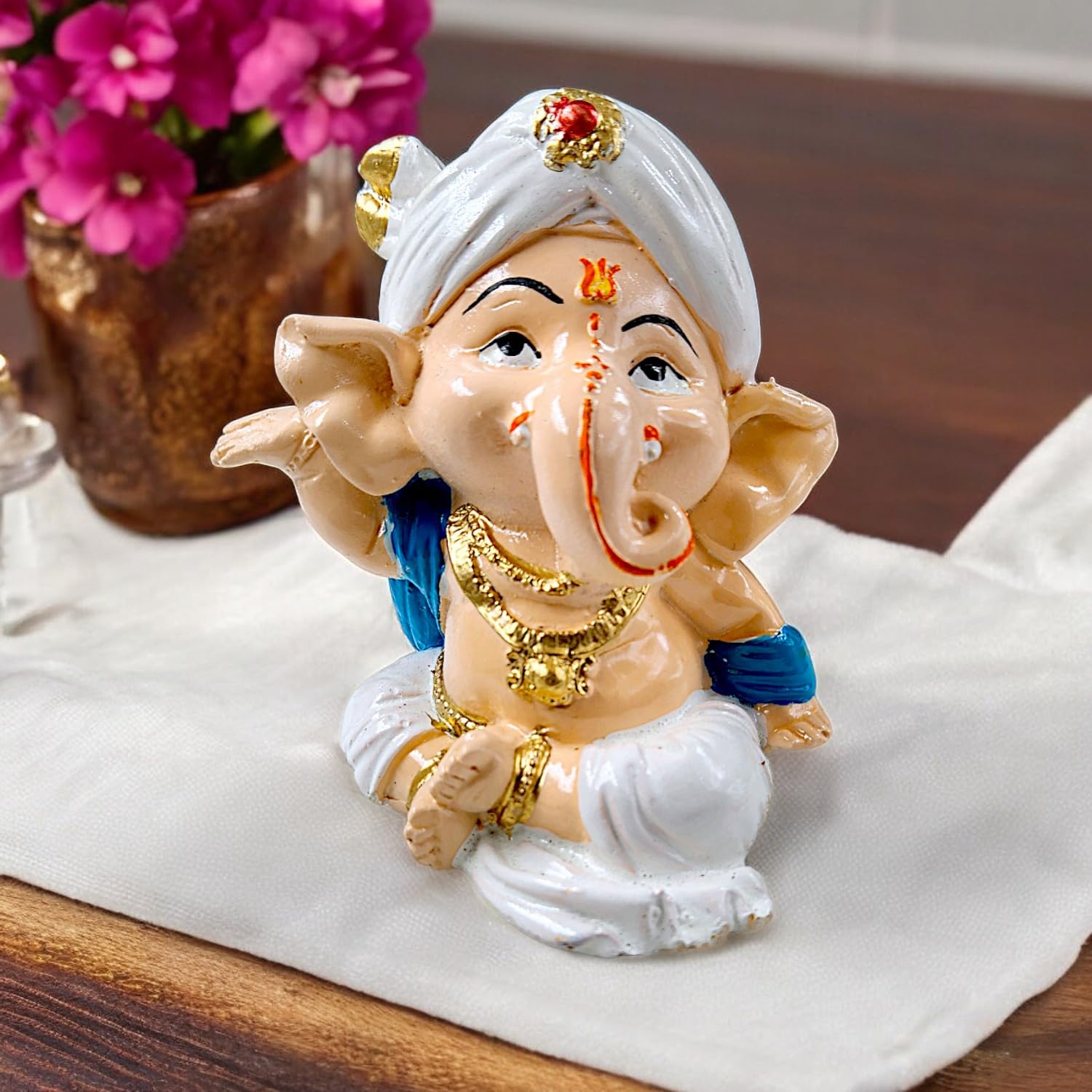 Karigaari India Set Of 3 Dancing Bal Ganesha For Home Decor | Ganesh Murti For Home Decor, Gifting & Pooja Room