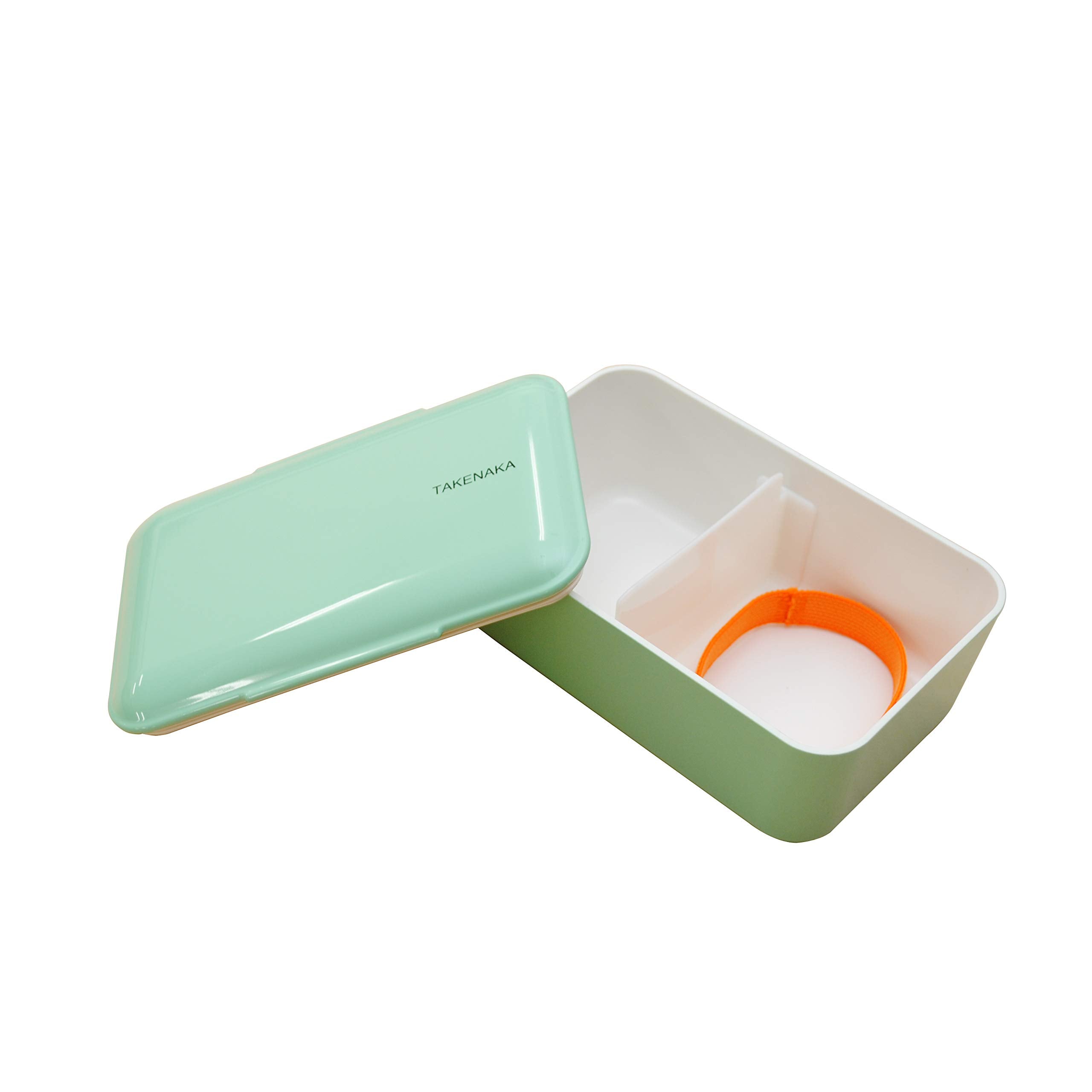 Takenaka Bento Bite From, Eco-Friendly And Sustainable Japanese Style Bento Lunch Box, Made Of Recycled Plastic Bottles(Peppermi