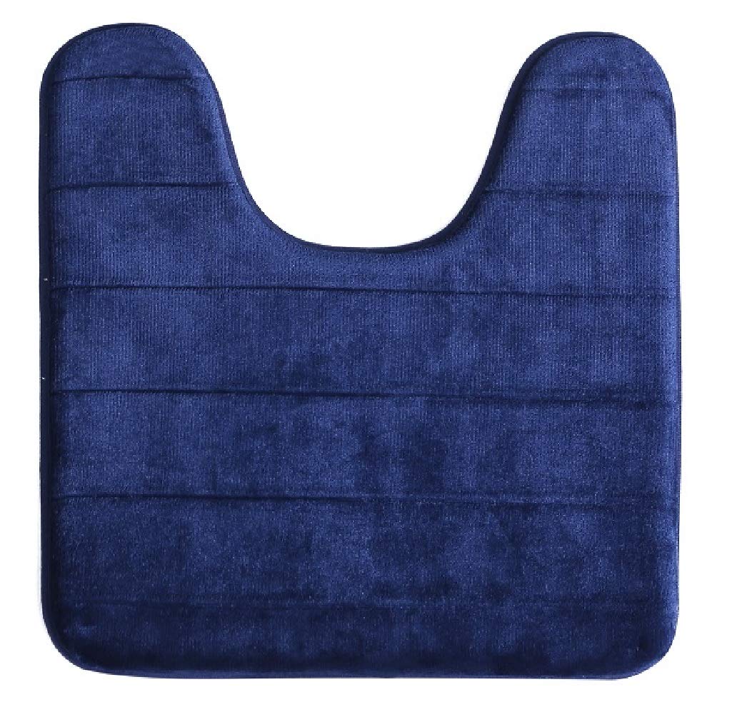 Memory Foam Toilet Bathroom Mat, Soft And Comfortable U-Shaped, Thick Water Absorption Non-Slip And Machine Wash And Easier To D